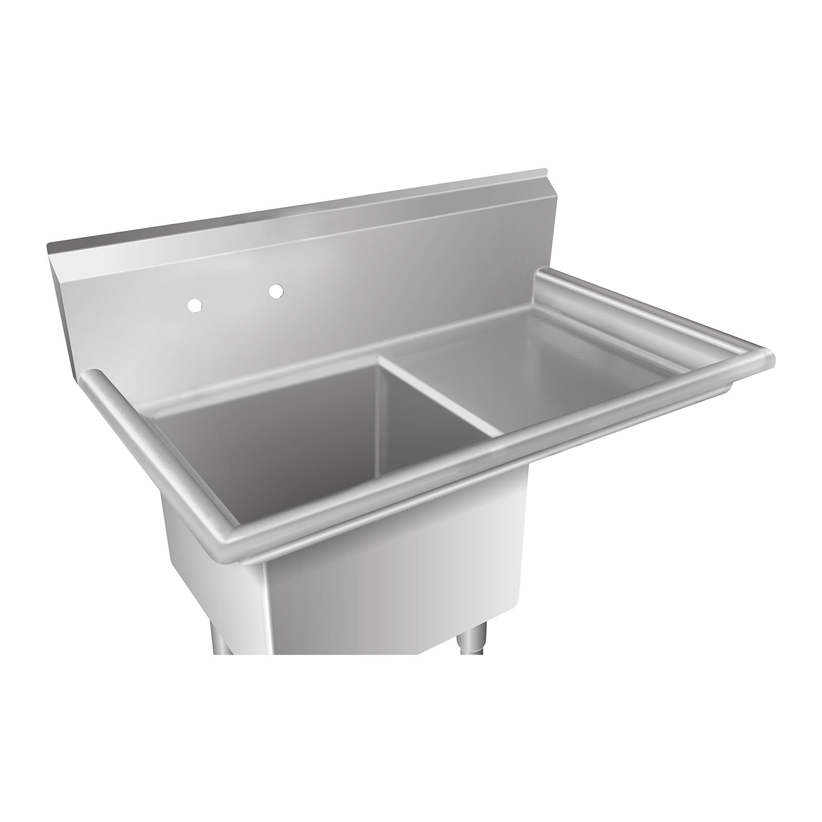 Lavello In Acciaio Inox 1 Vasca Con Sgocciolatoio - Per Cucine Professionali - Foto 7