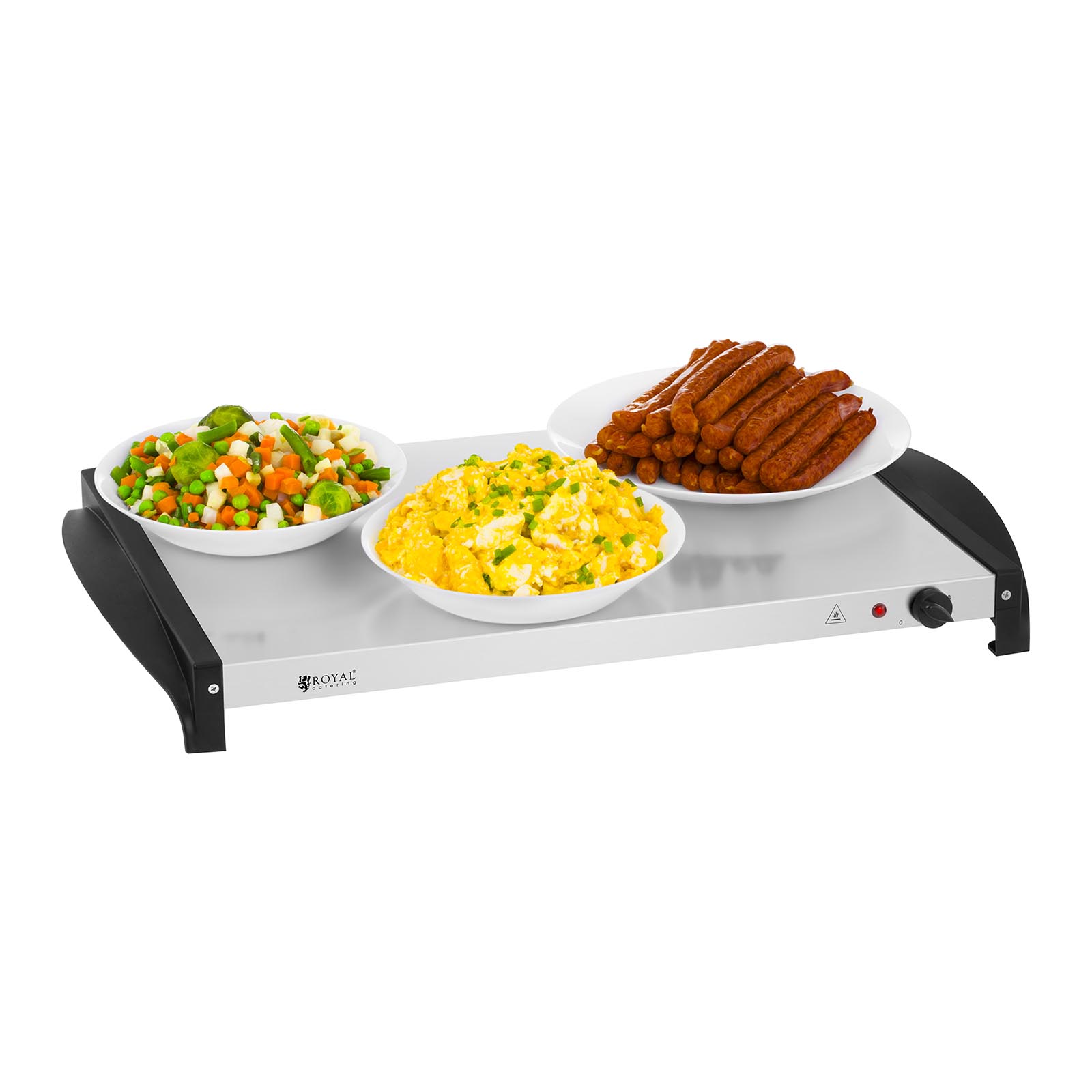 Profi 3x2l Buffetwärmer Warmhalteplatte elektrisch Heizplatte Wärmeplatte 400W