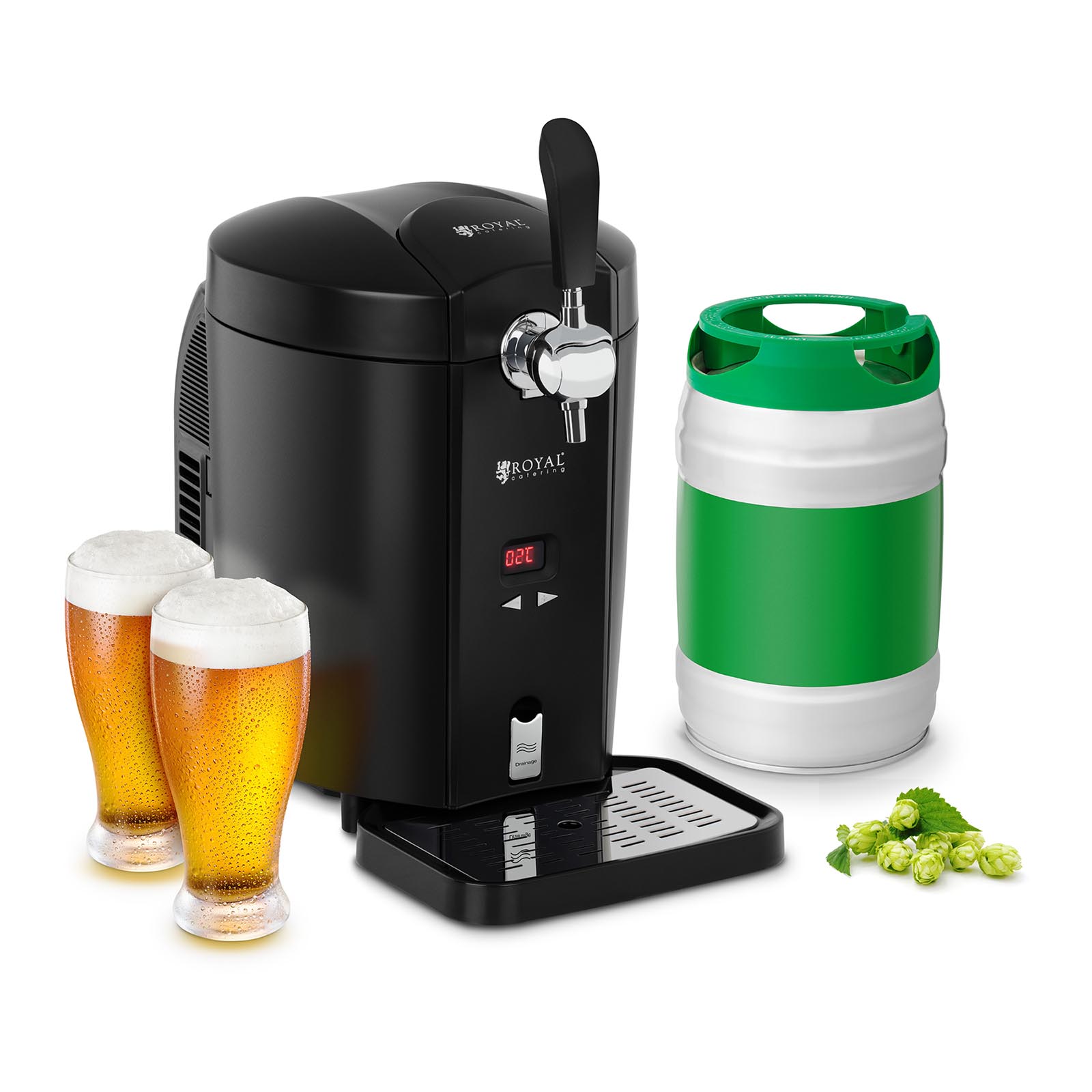 Beer Dispenser With Cooler Beer Tap Machine Drink 5L Keg Beer Cooler 5L