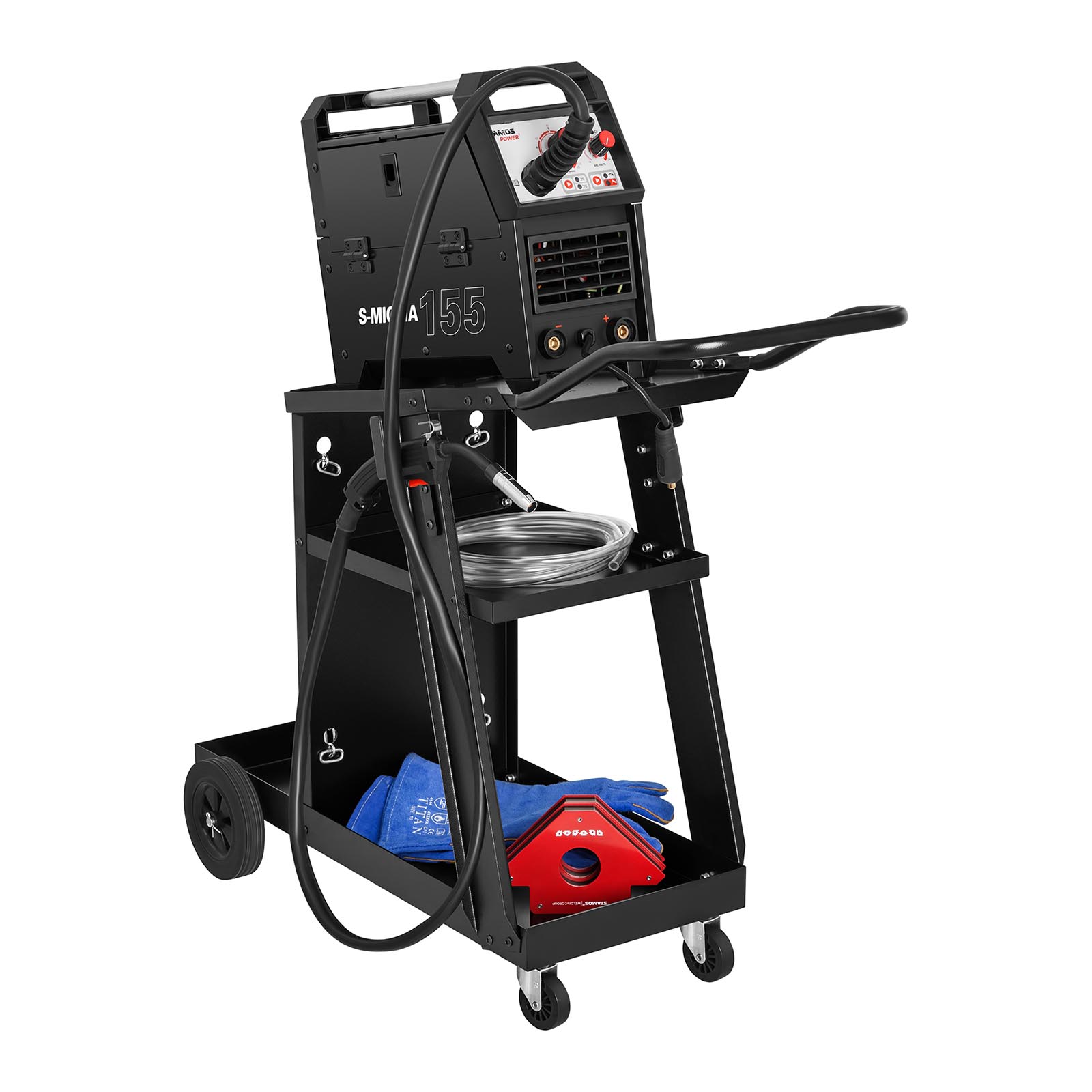 Welding Cart Mig Tig Arc Plasma 3 Drawers Gas Storage Professional