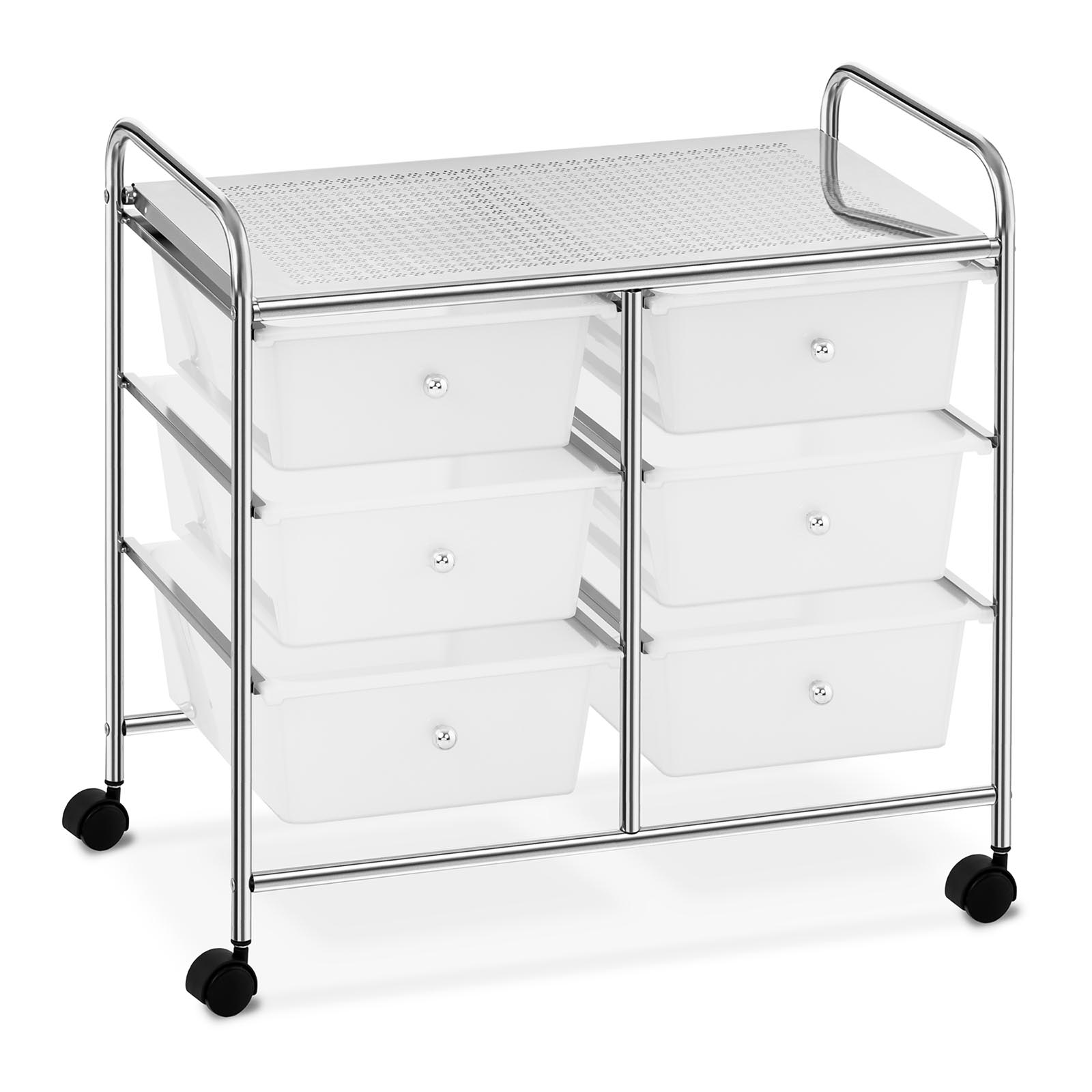 6 Drawer Salon Trolley Hairdressing Trolley Cart Beauty Mobile