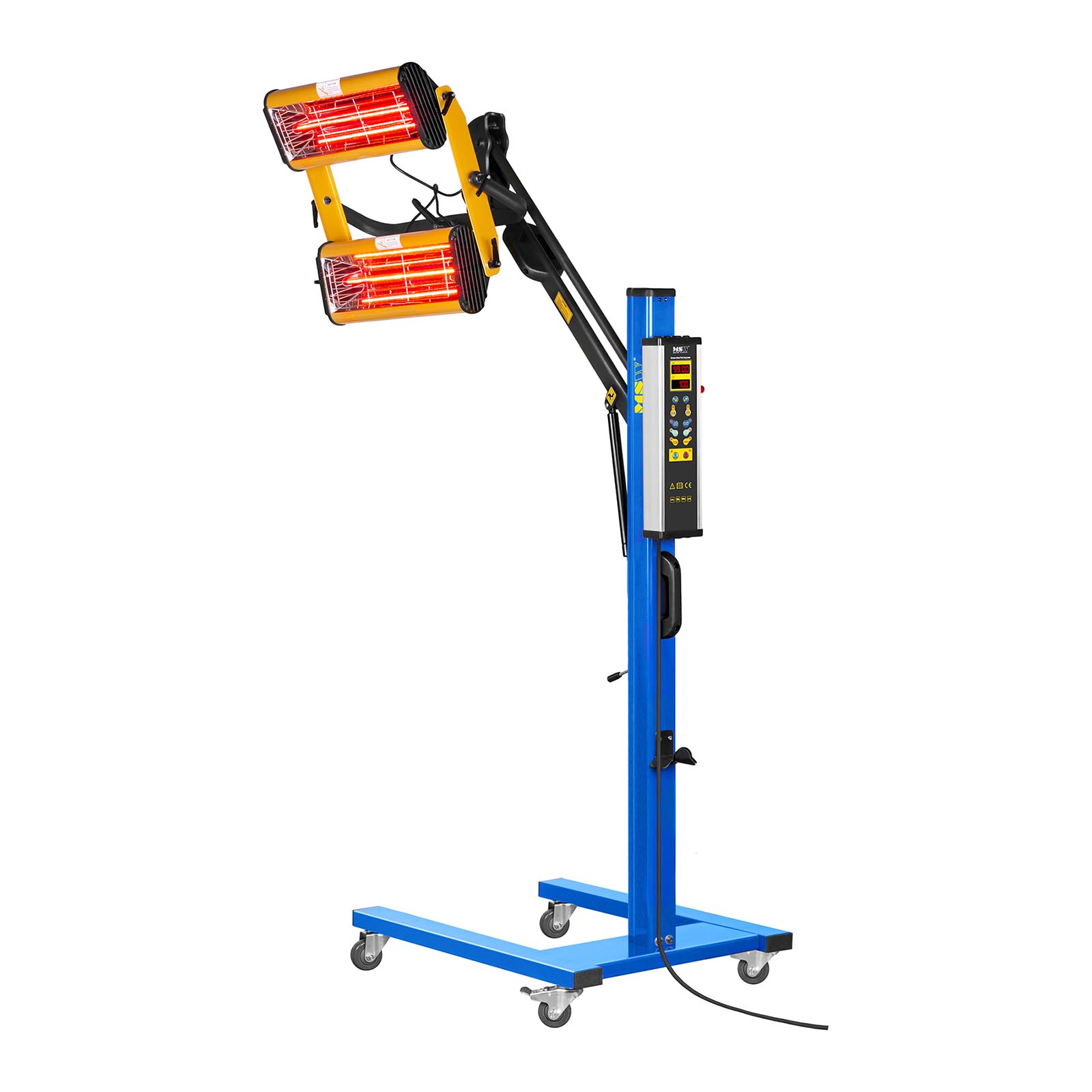 Infrared Paint Dryer 2200W Drying Area 800 x 1000mm 2 Lamp Heater