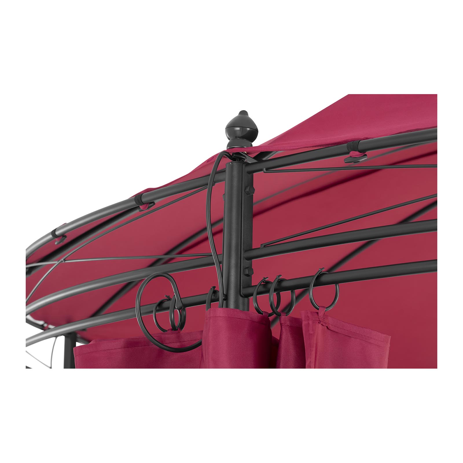 Uniprodo Carpa para Jardín Redonda Pérgola Uni_PERGOLA_3.5RR Diámetro