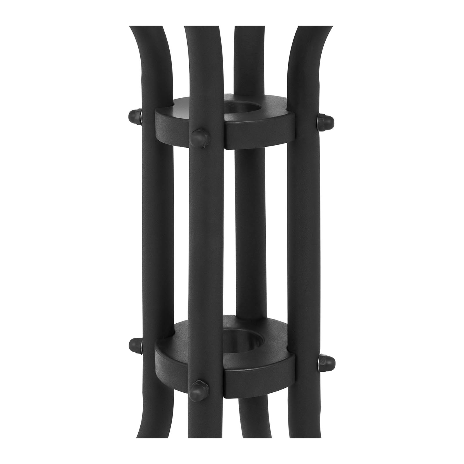 Gartentisch rund Balkontisch Bistrotisch Glasplatte Metall Ø 60 cm