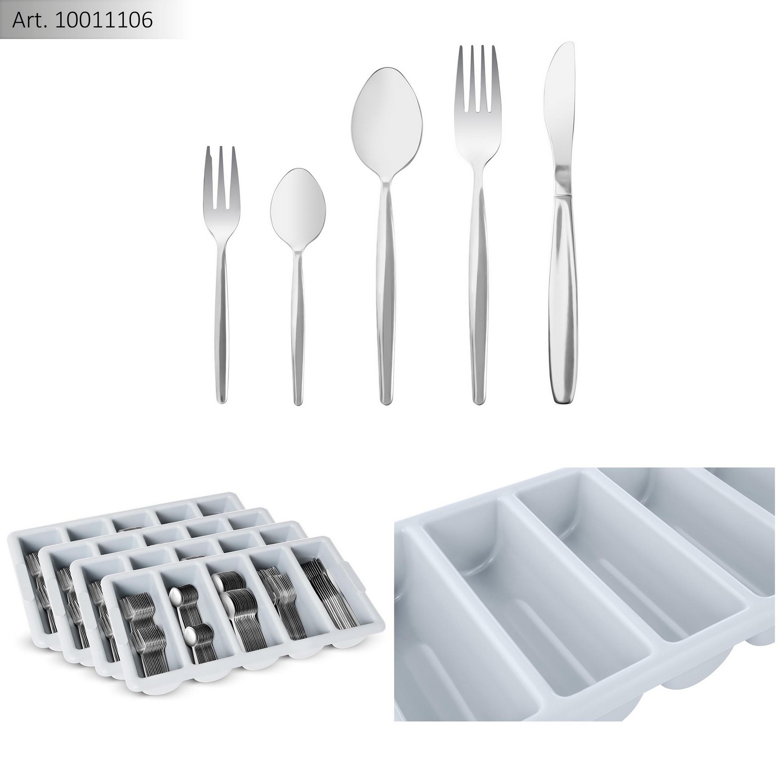 16 pièces Inox Set de Couverts Lave-vaisselle Preuve