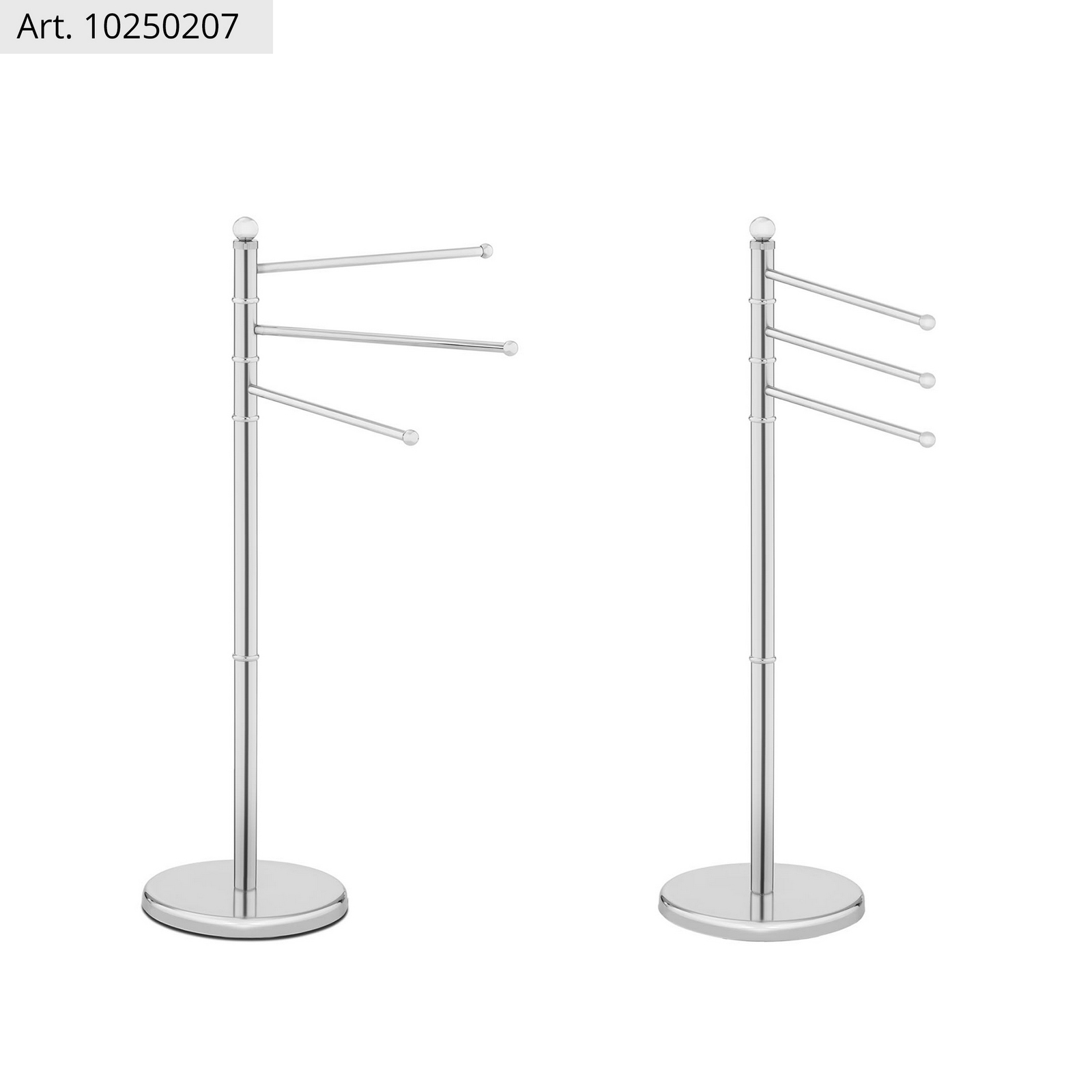 Toalleros De Pie Baño Colgador Para Toallas En Cromo/Madera/Acero 2 - 3