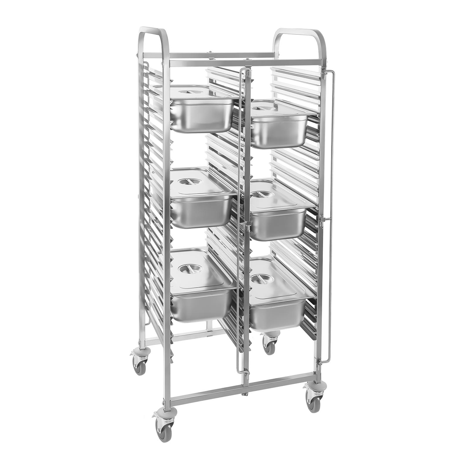 CATERING TROLLEY PROFESSIONAL 30 GN CONTAINER TRANSPORT WAGON STAINLESS