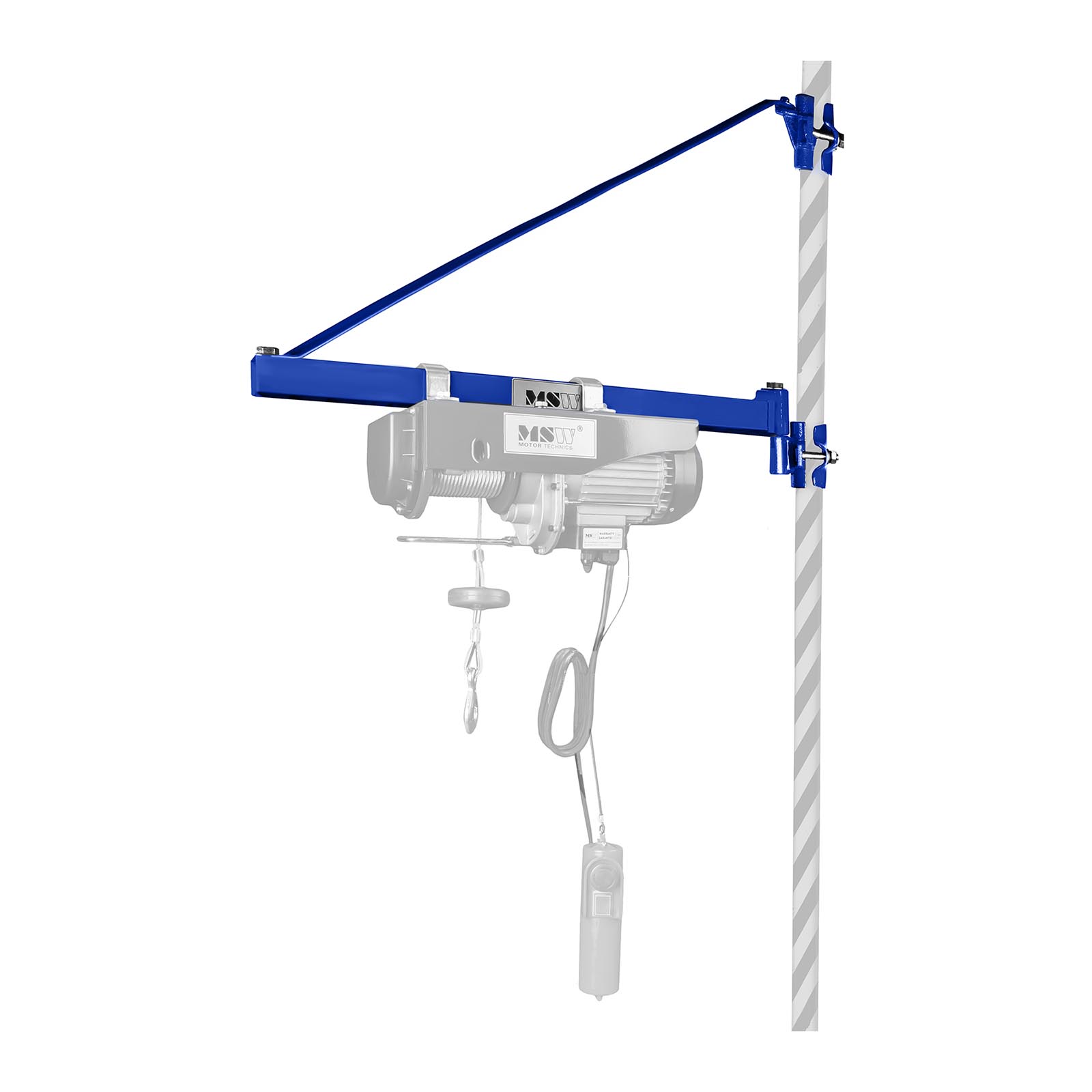 PIVOTING HOIST BOOM 1000kg LIFTING WINCH ROTATING SWINGING SWIVEL ARM