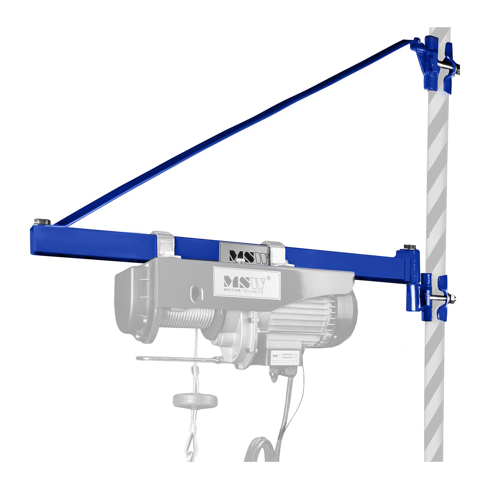 Pivoting Hoist Boom 1000kg Lifting Winch Rotating Swinging Swivel Arm