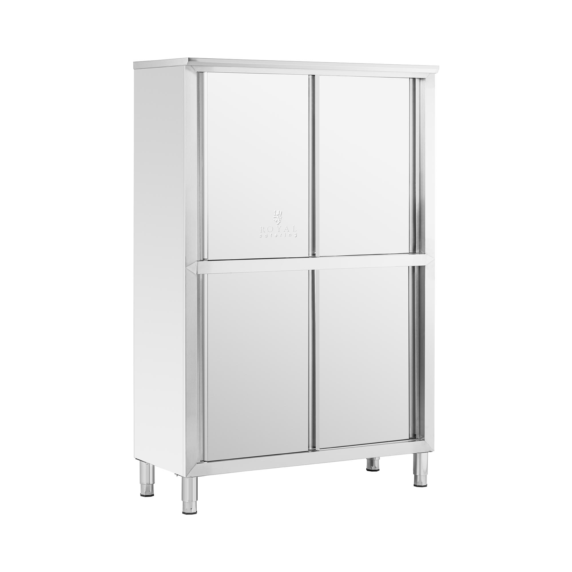 Royal Catering Edelstahl Geschirrschrank - 120 cm RCGE-120