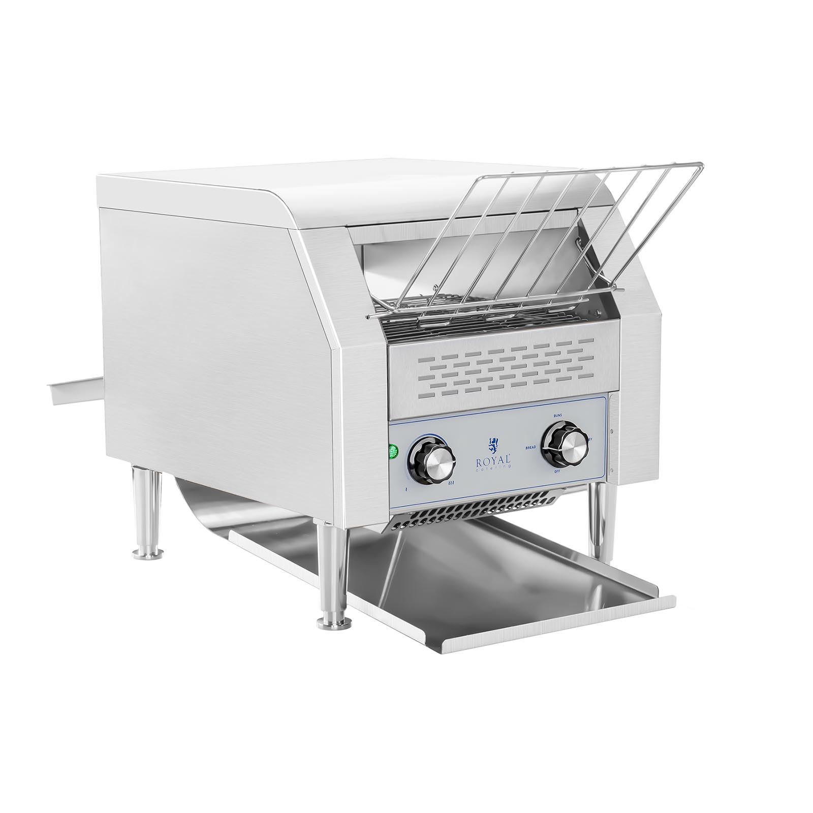 Royal Catering Durchlauftoaster - 2200 W - 7 Geschwindigkeiten - 3 Heizstufen RCKT-1940