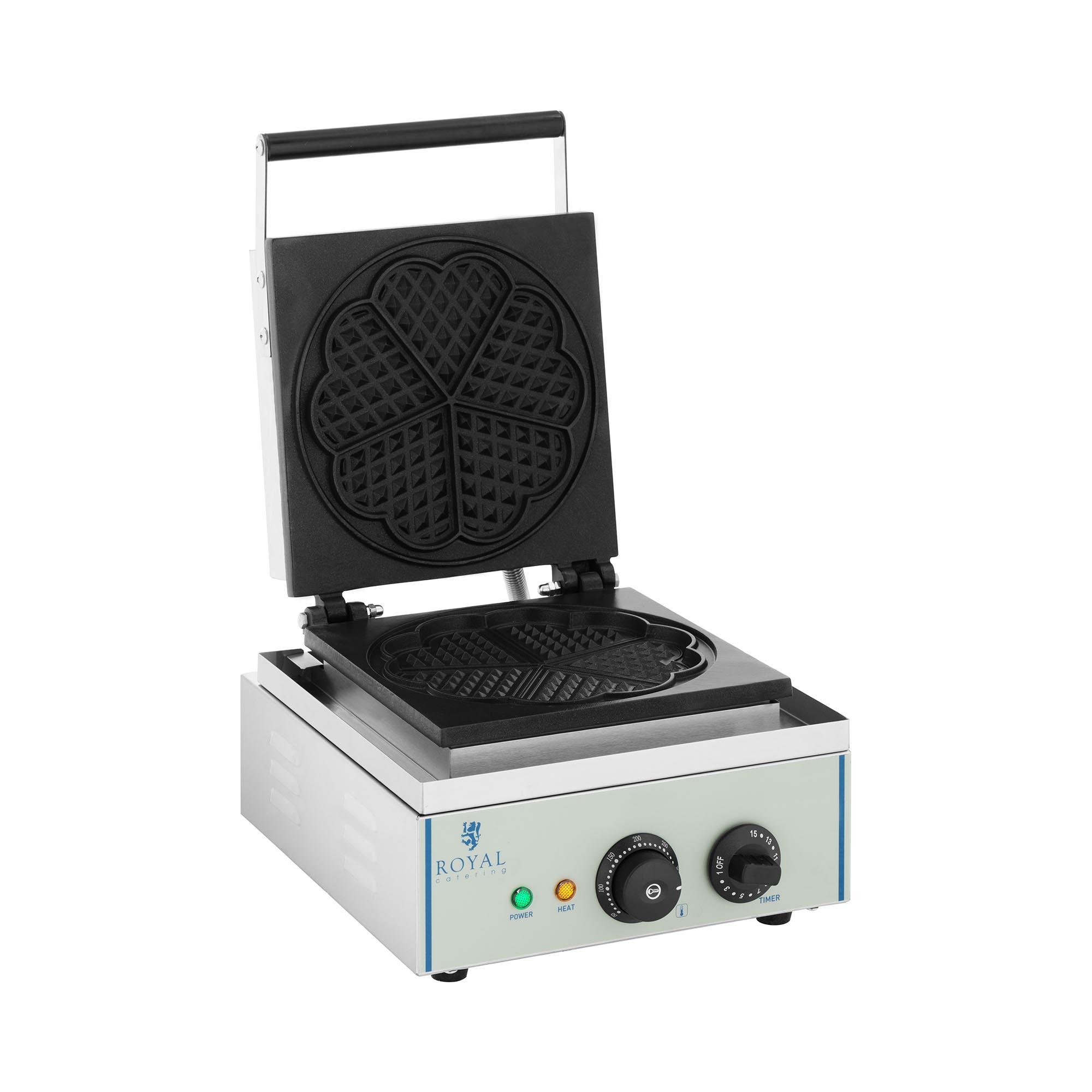 Royal Catering Waffeleisen mit 1.500 Watt - herzförmig RCWM-1500-H