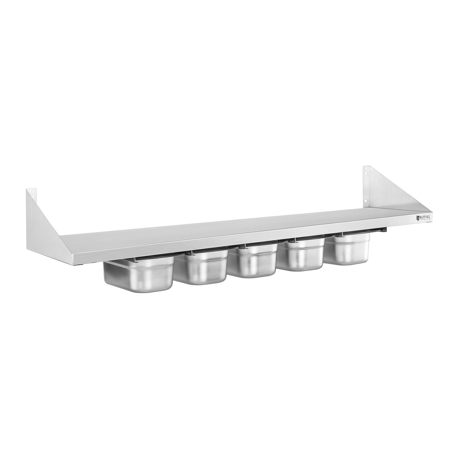 Royal Catering Gewürzbord - 5 x 1/4 GN - 120 cm RCWR-5 GN1/4