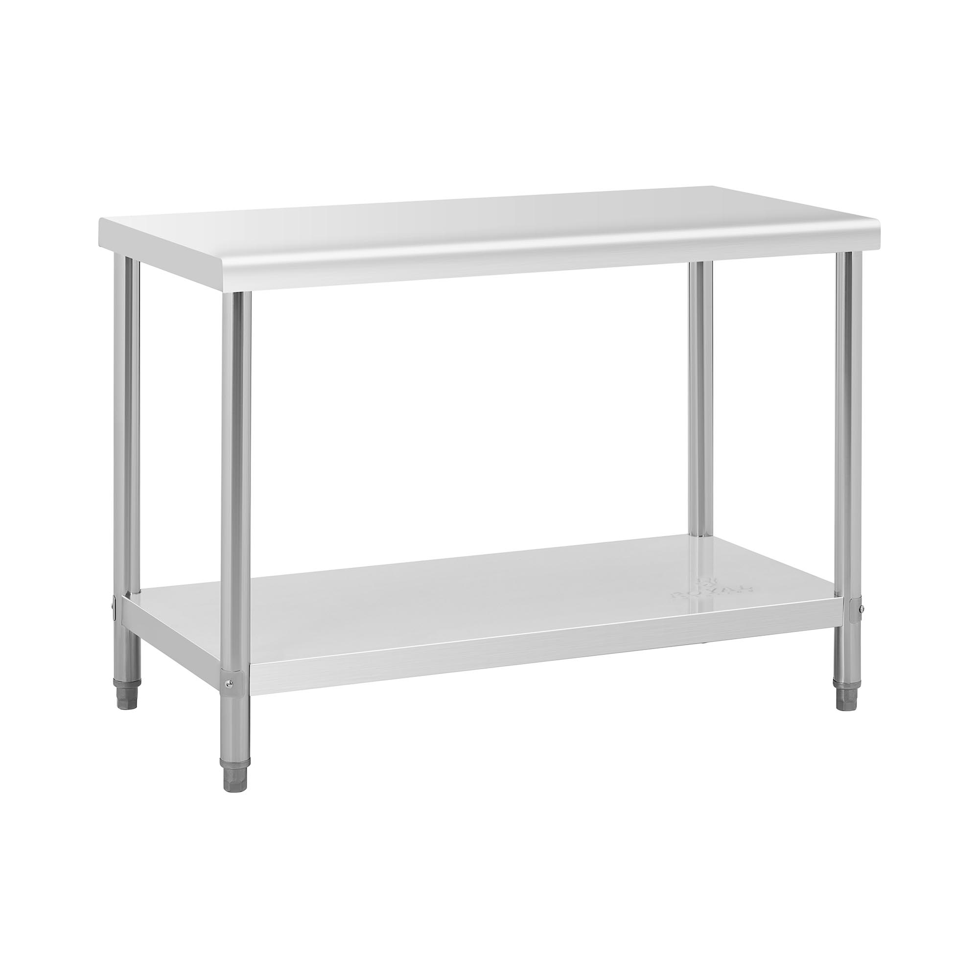 Edelstahl-Arbeitstisch - ECO - 120 x 60 cm - 137 kg - Royal Catering RCAT-120/60