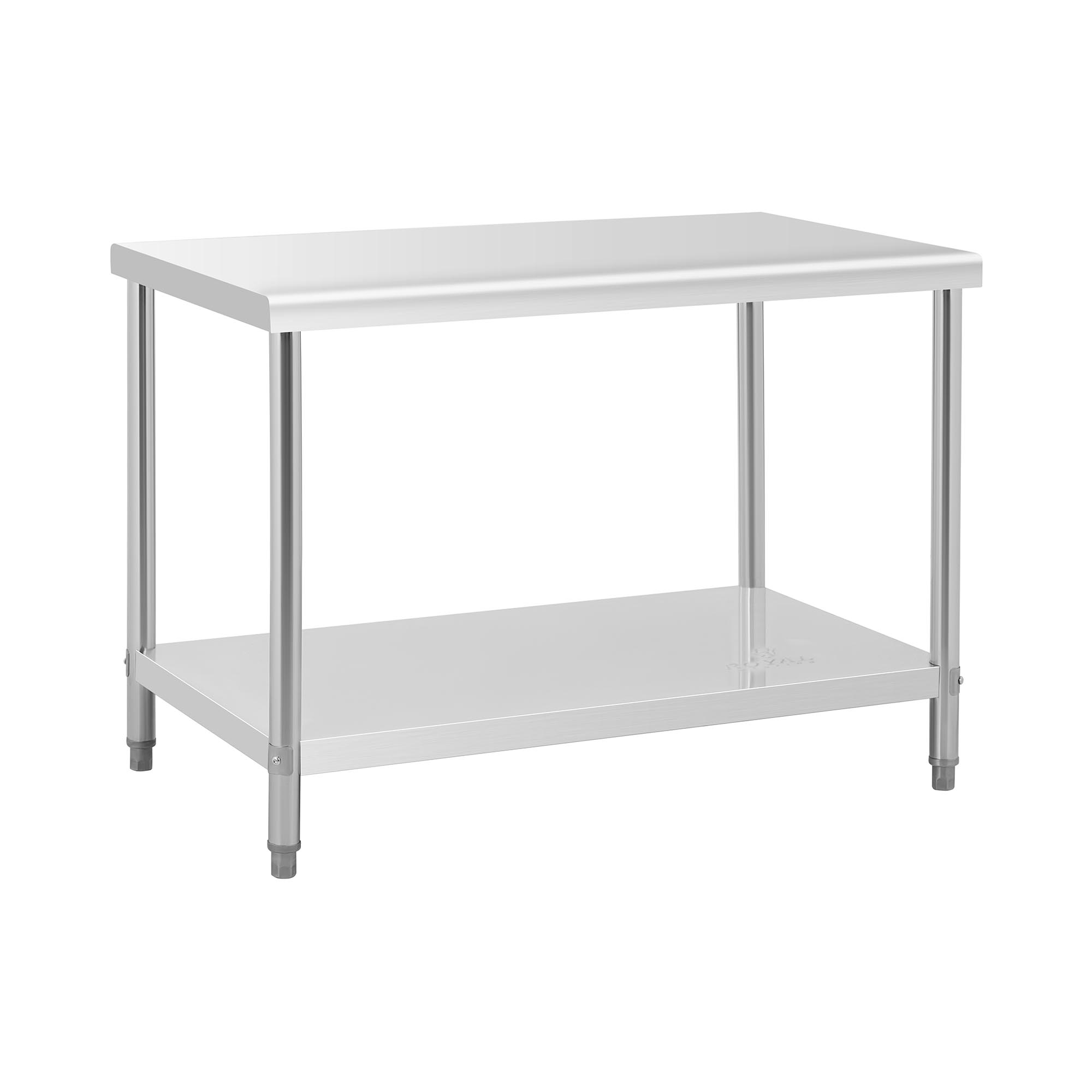 Edelstahl-Arbeitstisch - ECO - 120 x 70 cm - 143 kg - Royal Catering RCAT-120/70