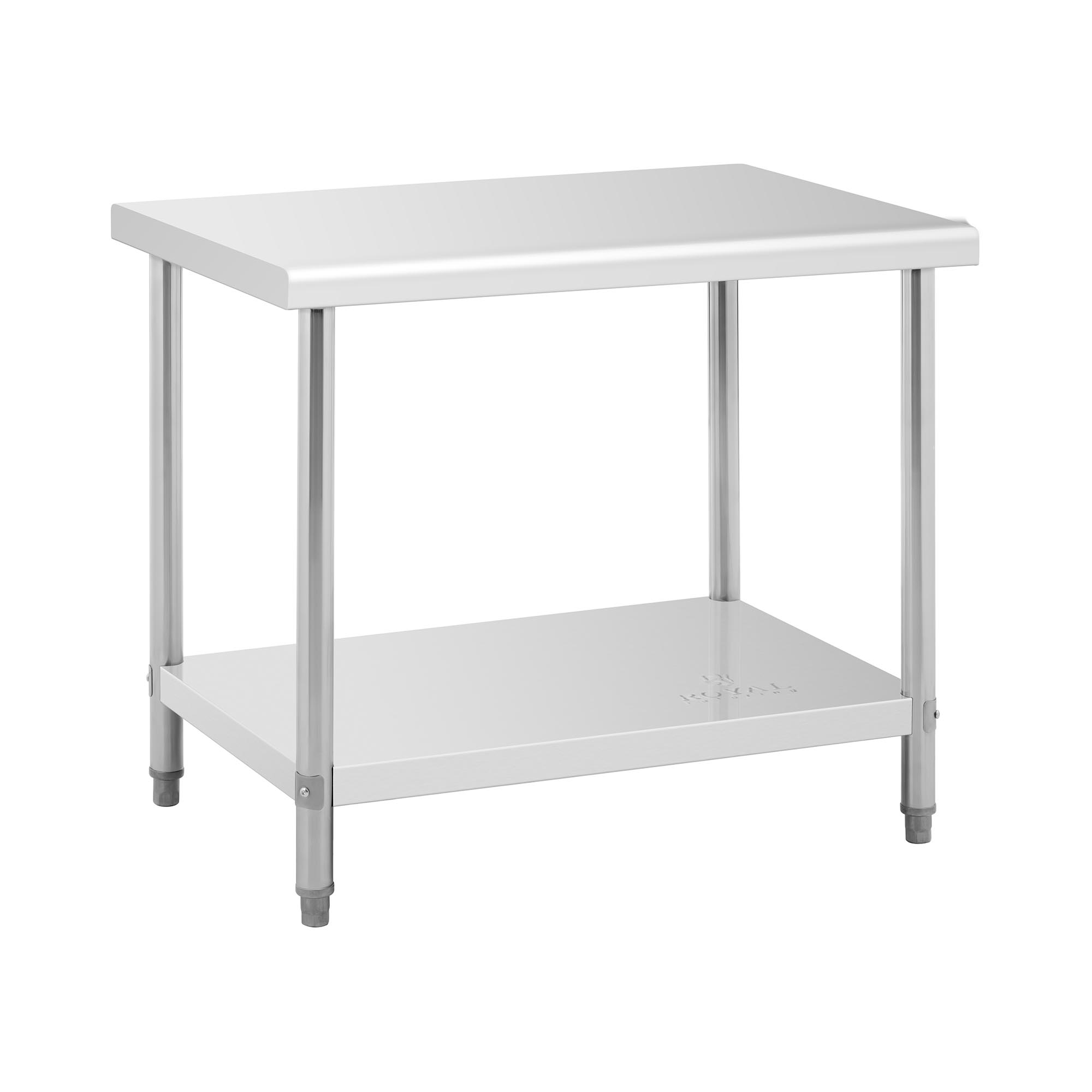 Edelstahl-Arbeitstisch - ECO - 100 x 70 cm - 120 kg - Royal Catering RCAT-100/70