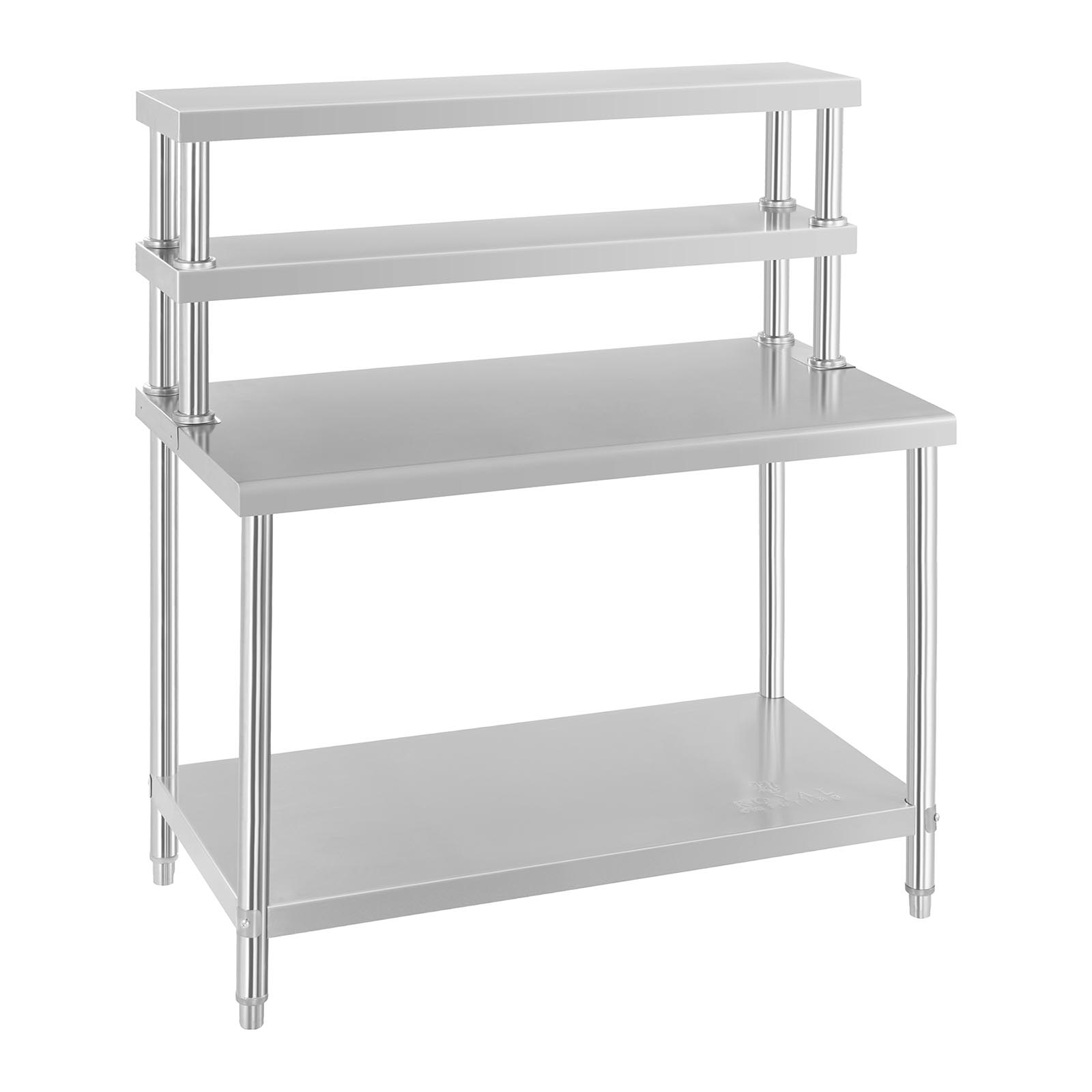 Werktafel met opzetstelling - 2 schappen