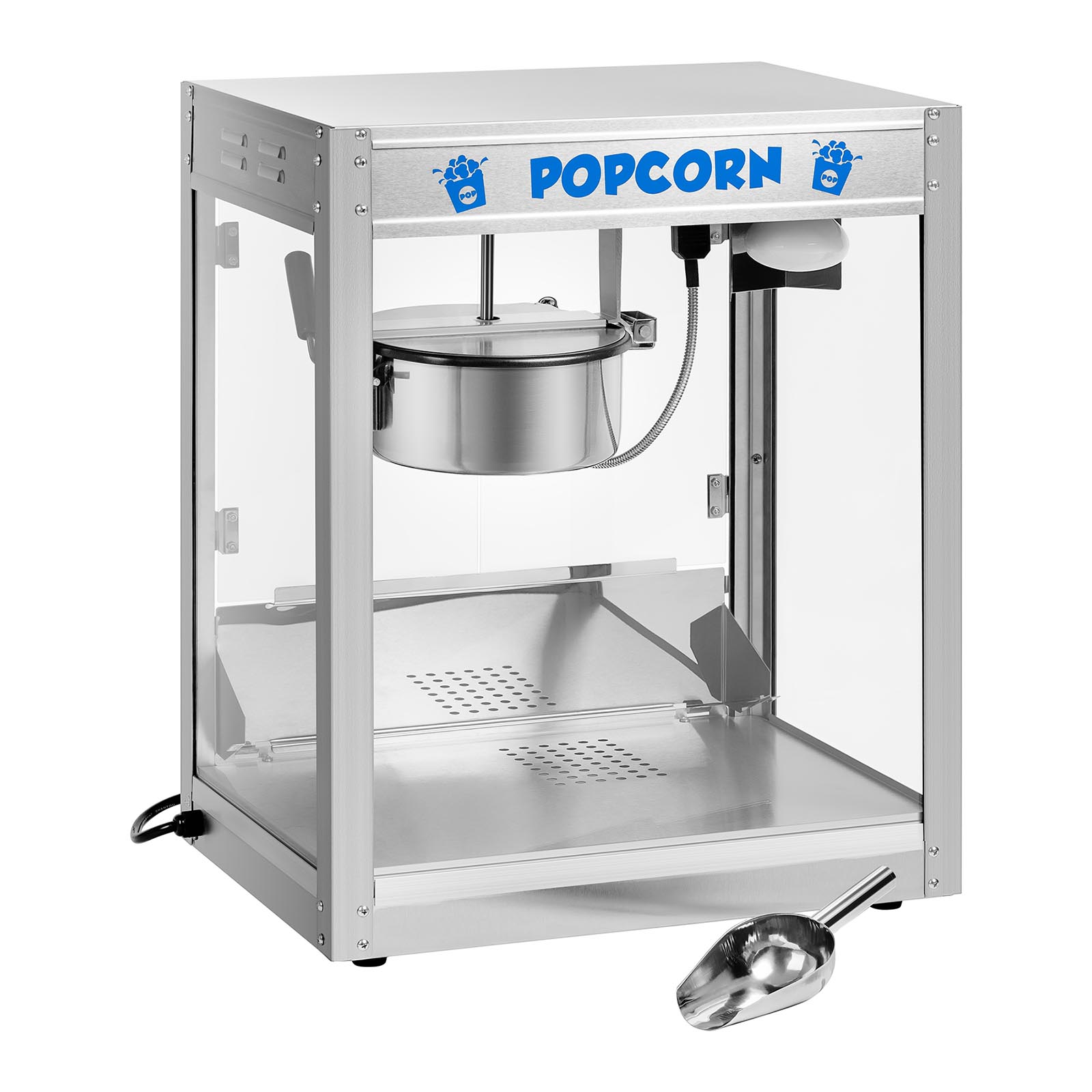 Popcornmaschine - 1350 W - 5 kg/h - Edelstahl - silbern - Royal Catering RCPS-1350