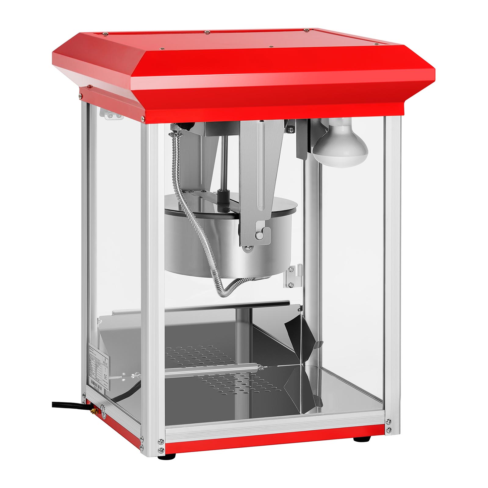 Popcornmaschine - 1300 W - 5 kg/h - rot - Royal Catering RCPR-1325