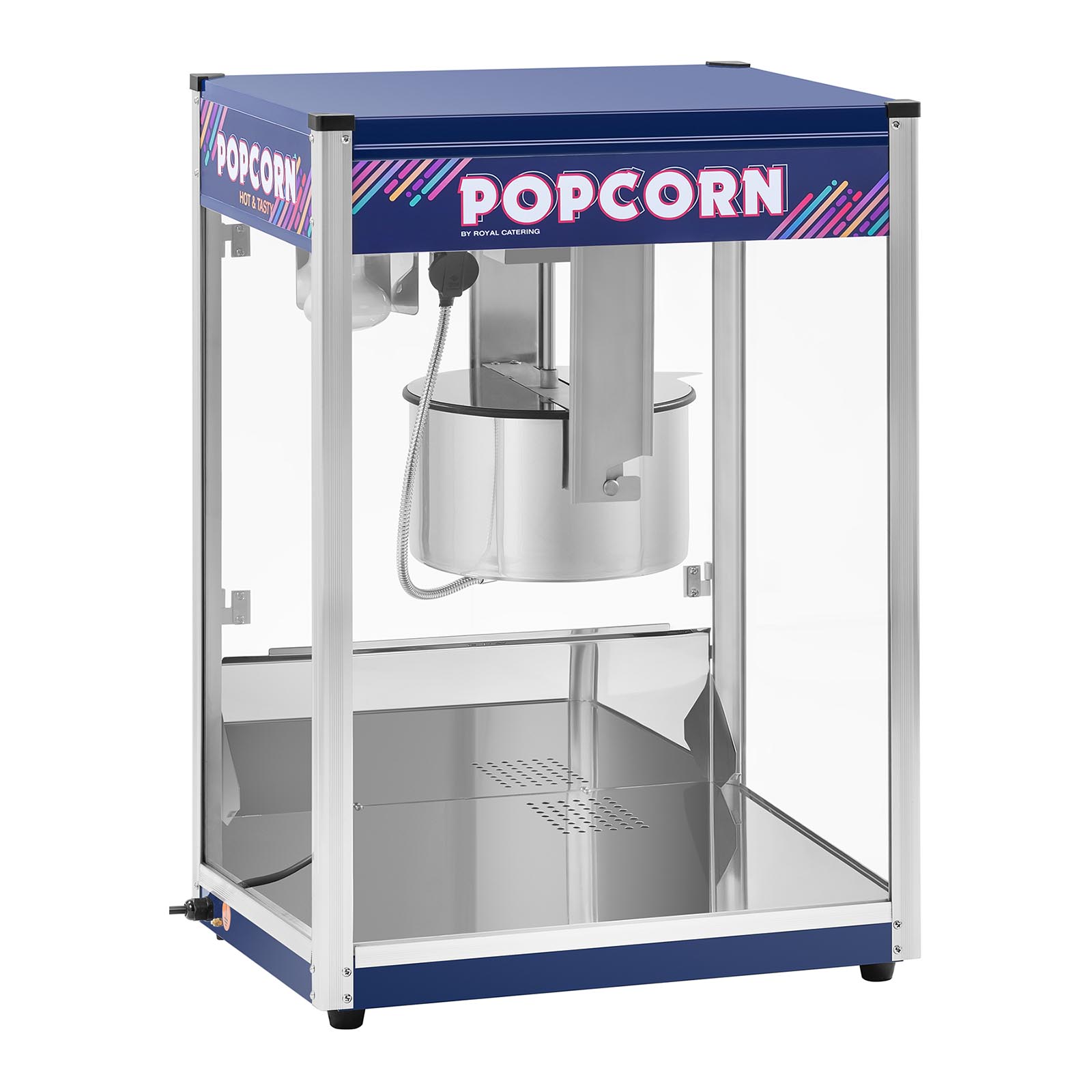 XXL-Popcornmaschine - 2350 W - 8 kg/h - blau - Royal Catering RCPR-2300