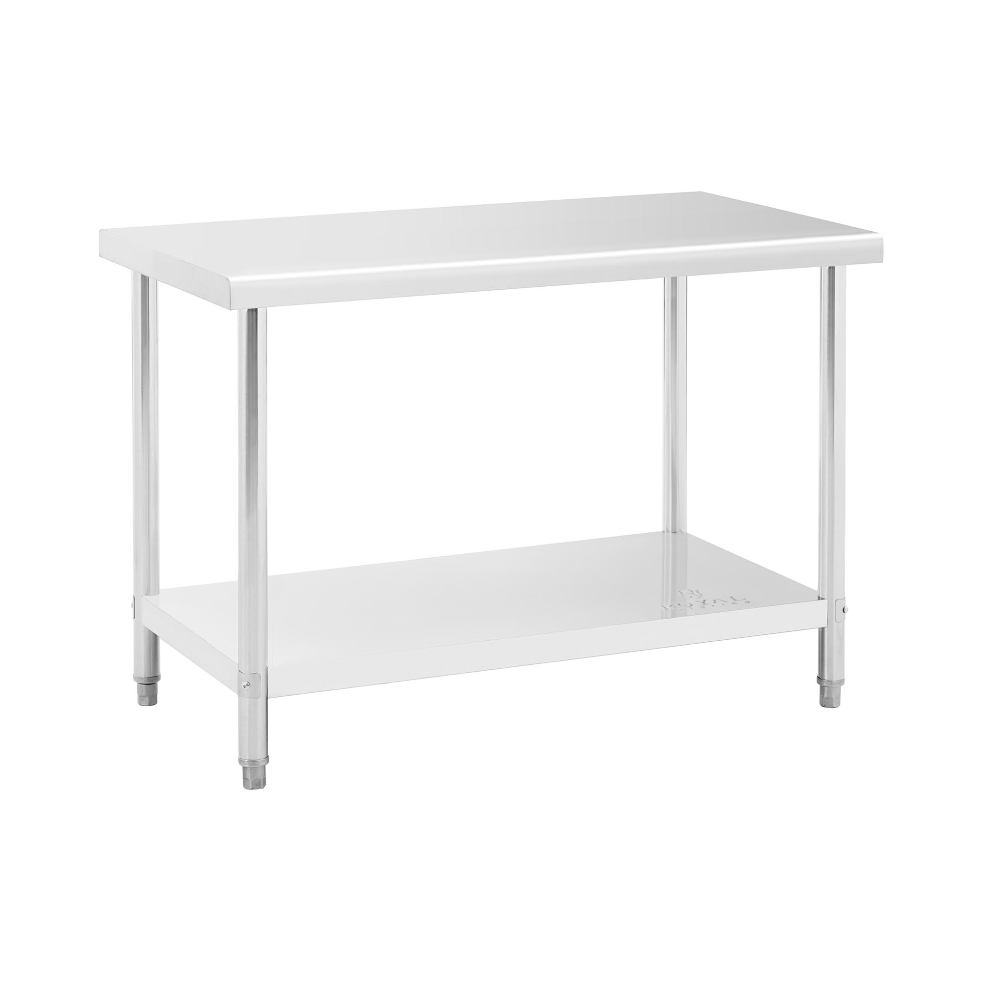 RVS werktafel - ECO - 120 x 60 cm - 110 kg - Royal Catering