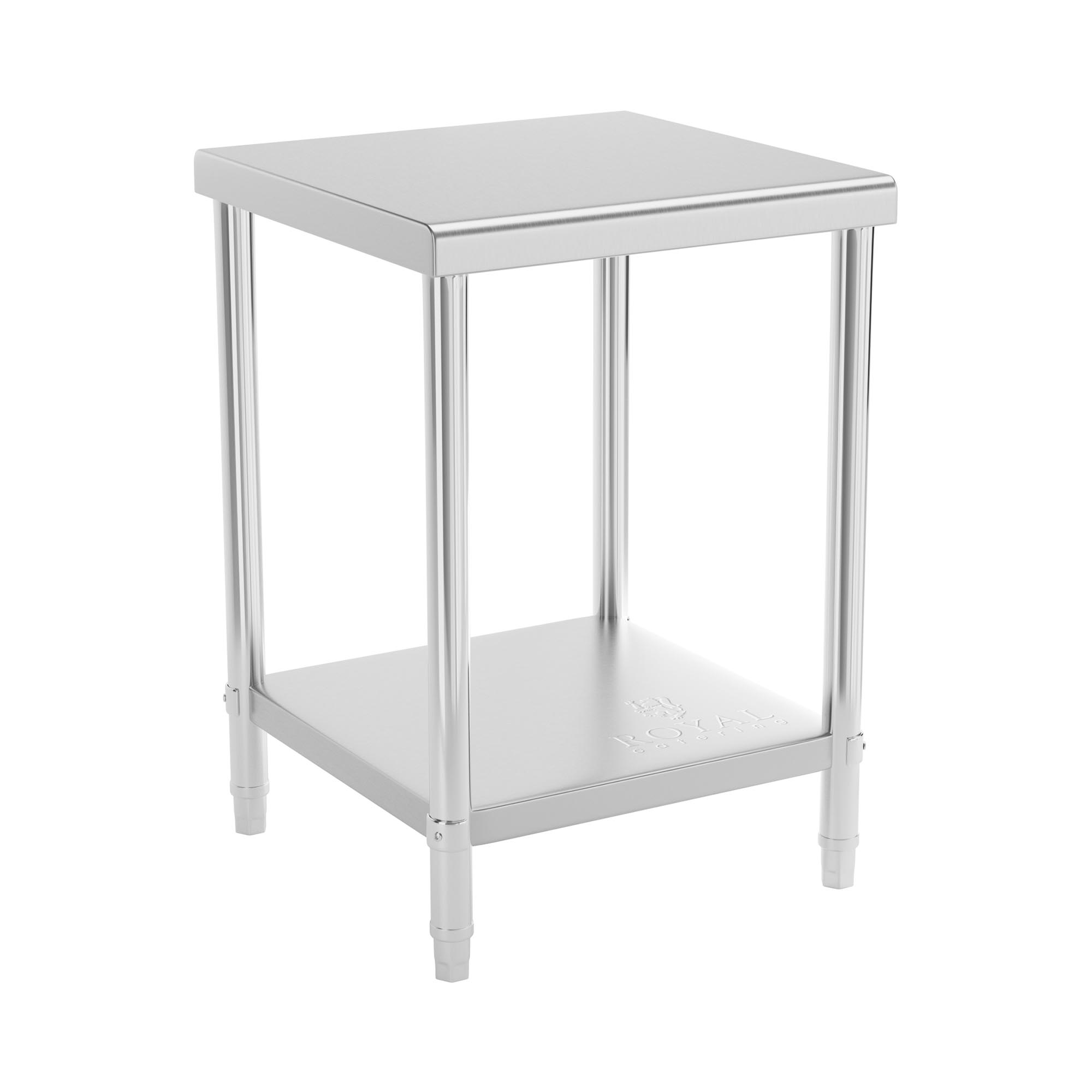 RVS werktafel - PREMIUM - 60 x 60 cm - 150 kg - Royal Catering