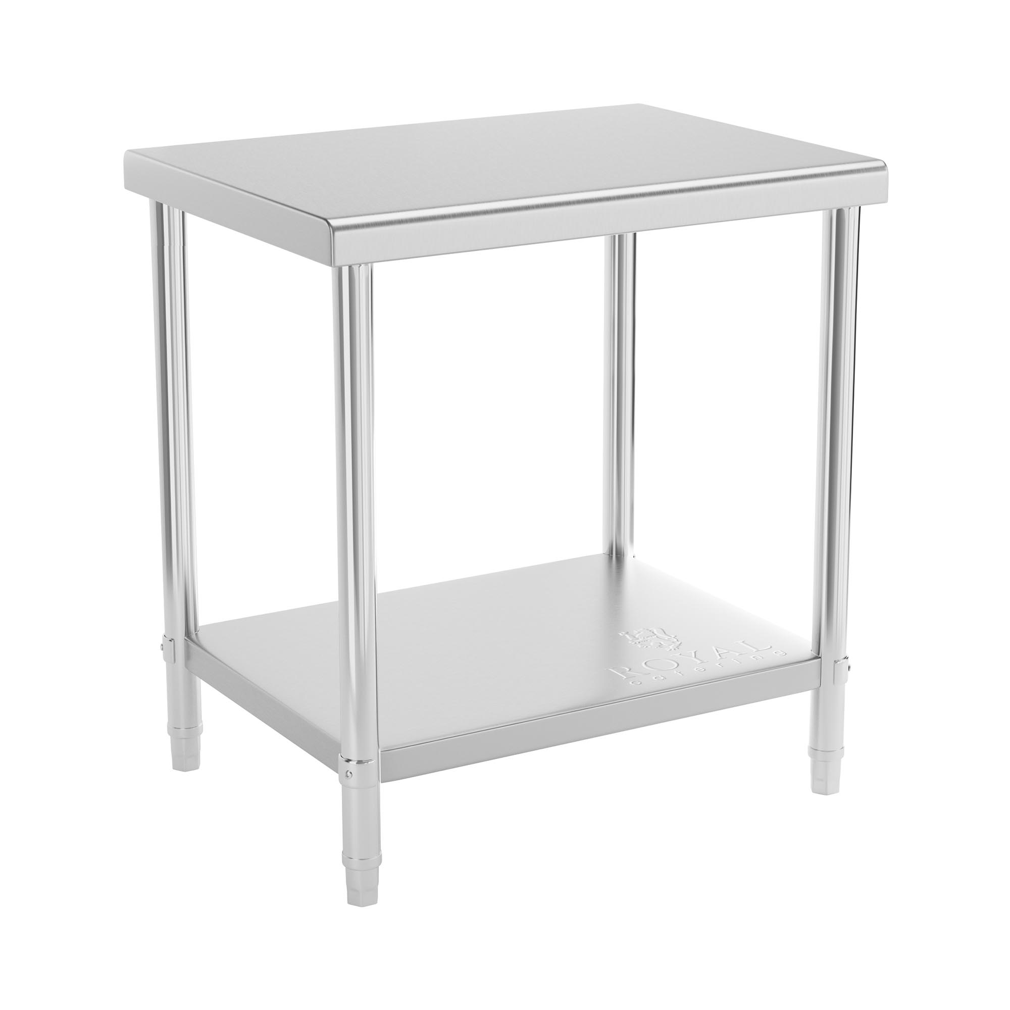 RVS werktafel - ECO - 80 x 60 cm - 190 kg - Royal Catering