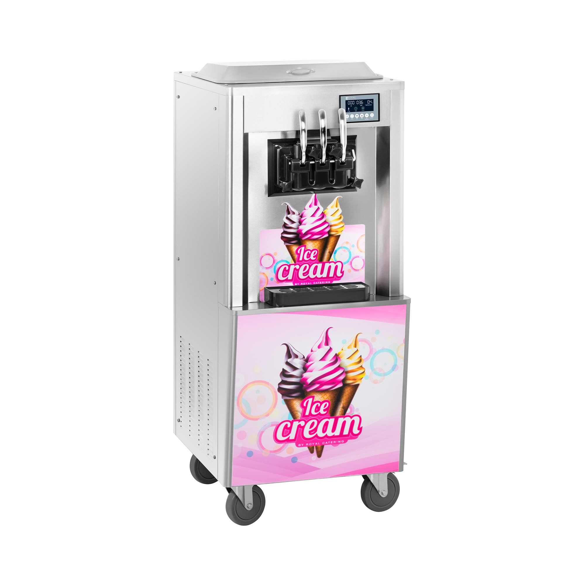 Royal Catering Softijsmachine - 23 l/1 uur - 3 smaken