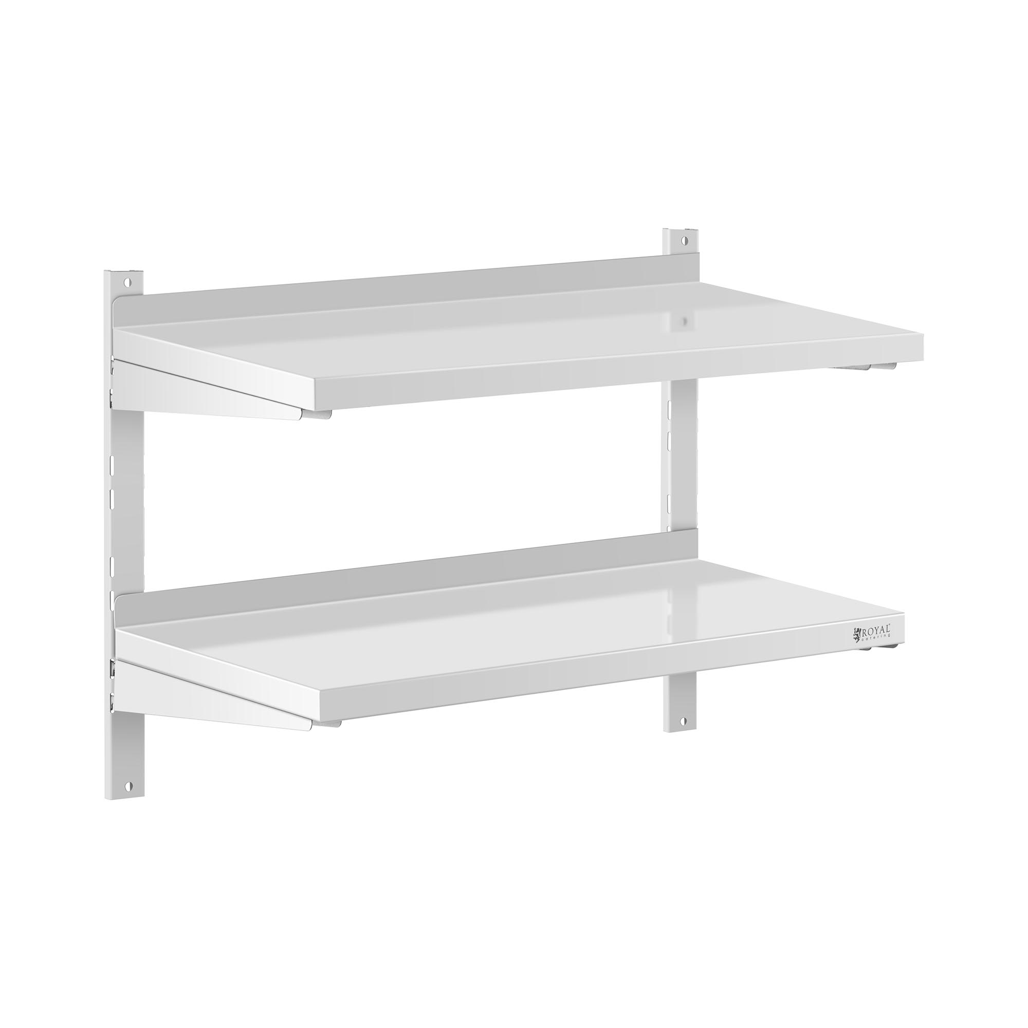 Fali polc - 2 polc - 40 x 80 cm | Royal Catering