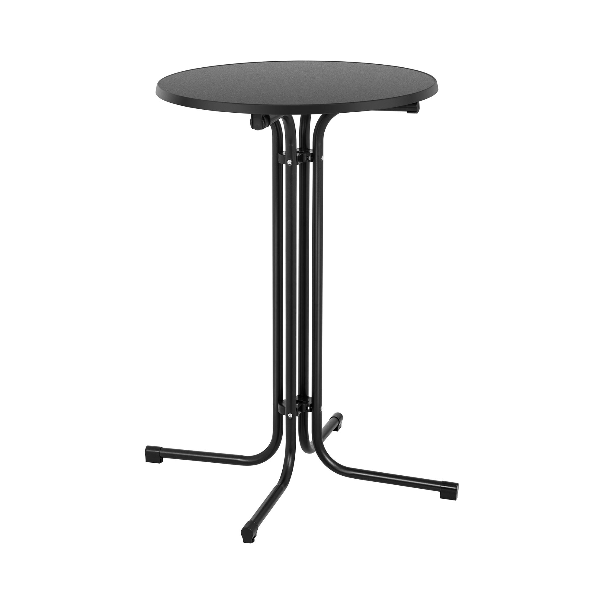 Stehtisch - Ø 70 cm - klappbar - schwarz - Royal Catering RC-BIS70FB