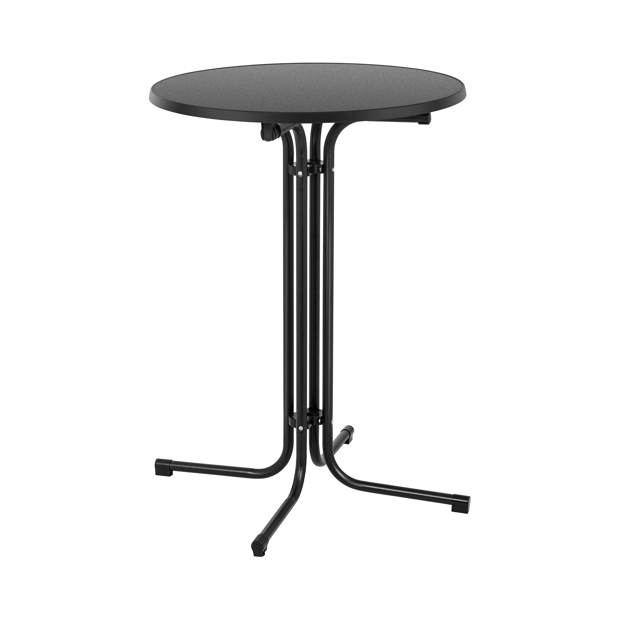 Stehtisch - Ø 80 cm - klappbar - schwarz - Royal Catering RC-BIS80FB