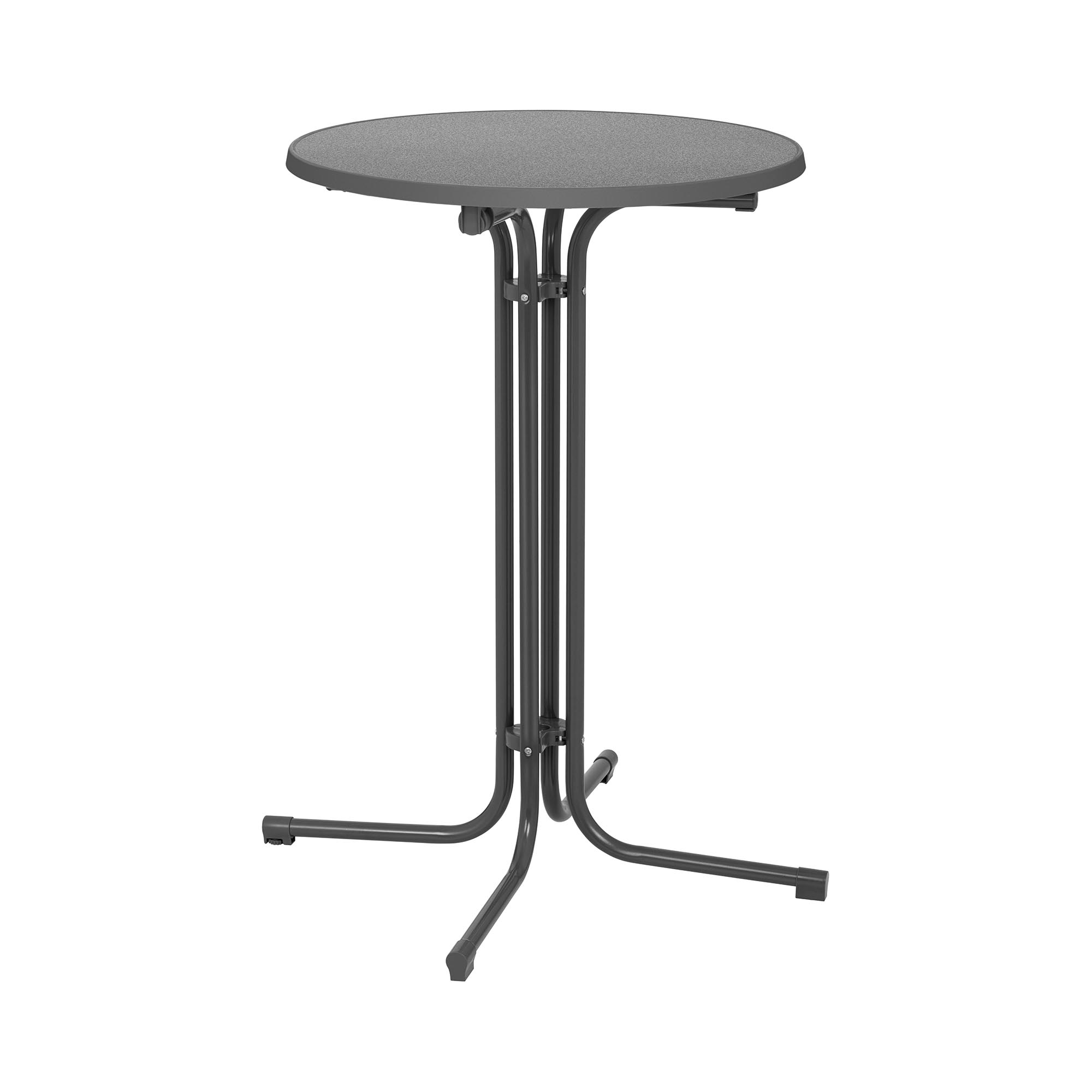 Stehtisch - Ø 70 cm - klappbar - grau - Royal Catering RC-BIS70FG