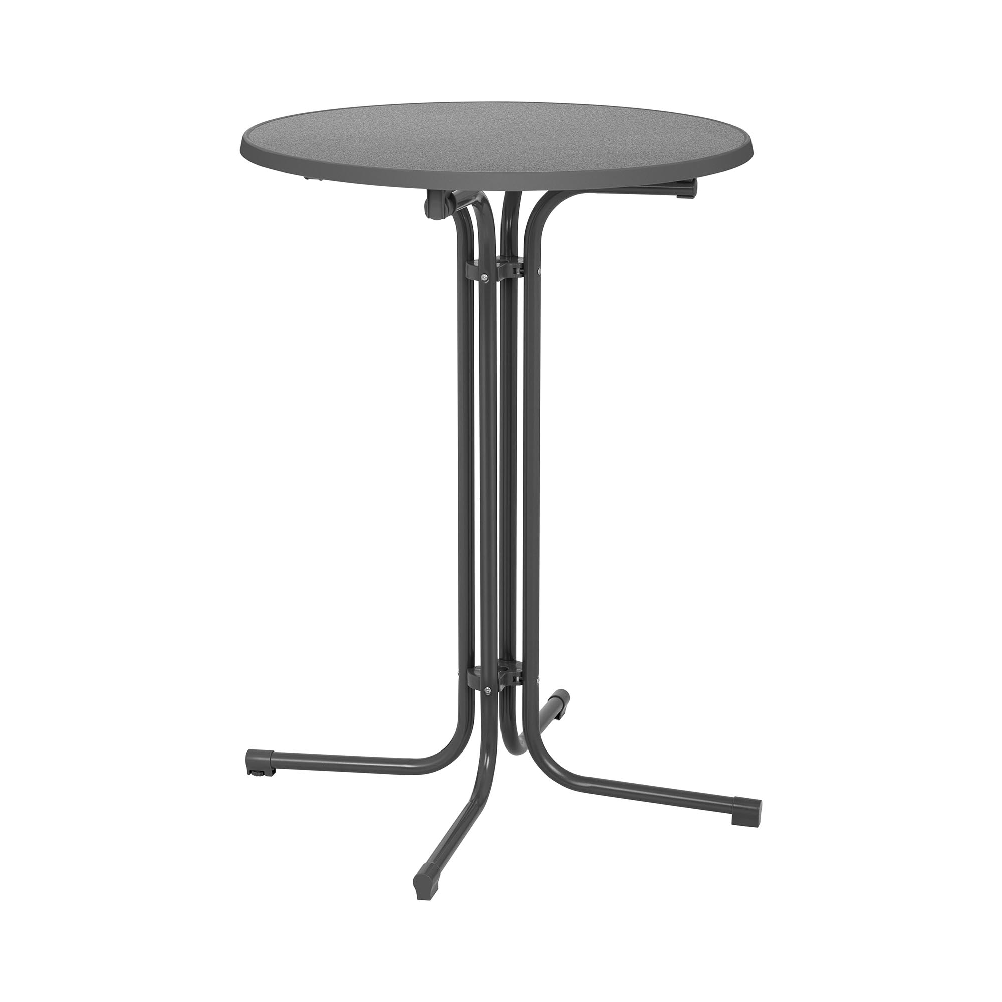 Stehtisch - Ø 80 cm - klappbar - grau - Royal Catering RC-BIS80FG