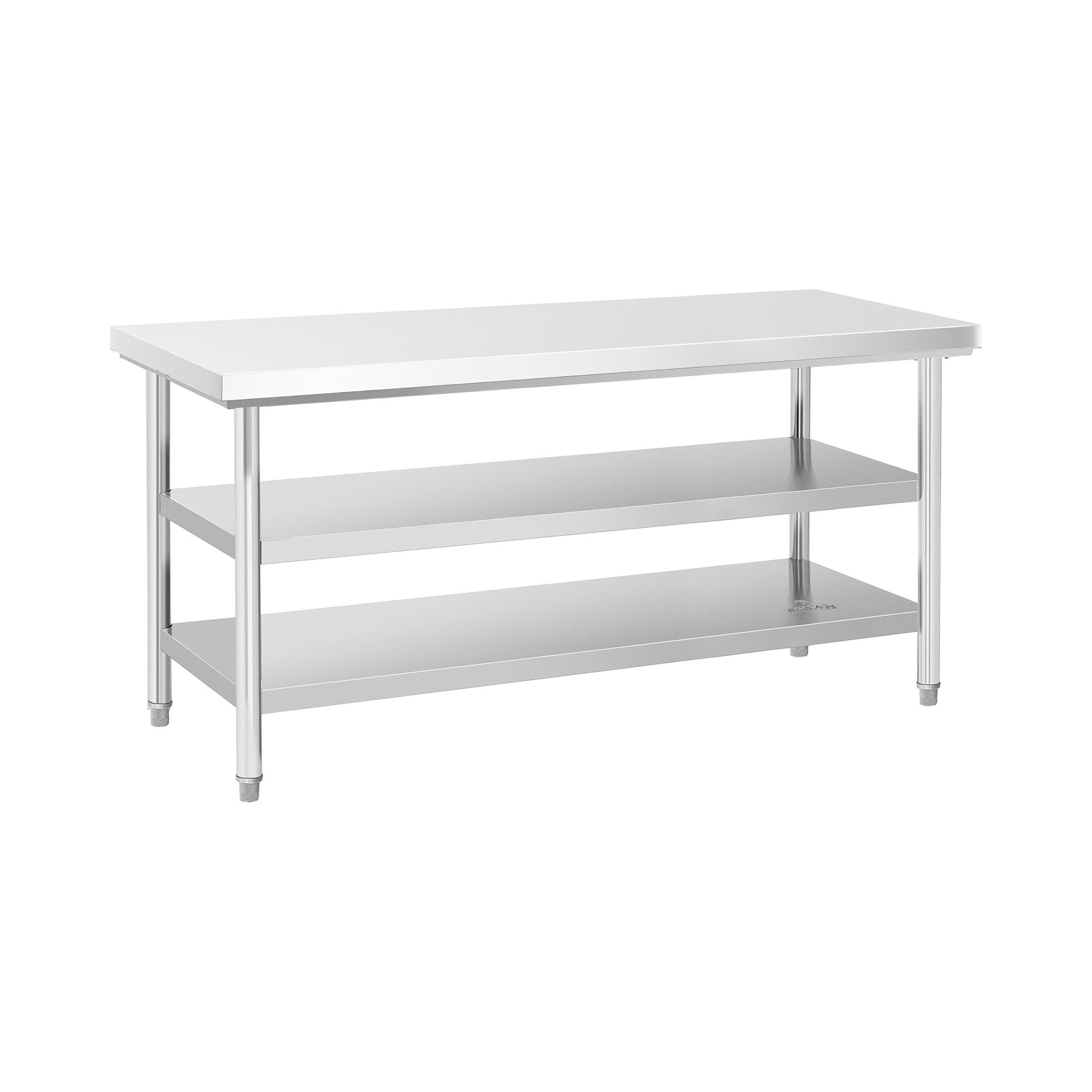 RVS werktafel - ECO - 60 x 180 cm - 600 kg - tussenplank - Royal Catering
