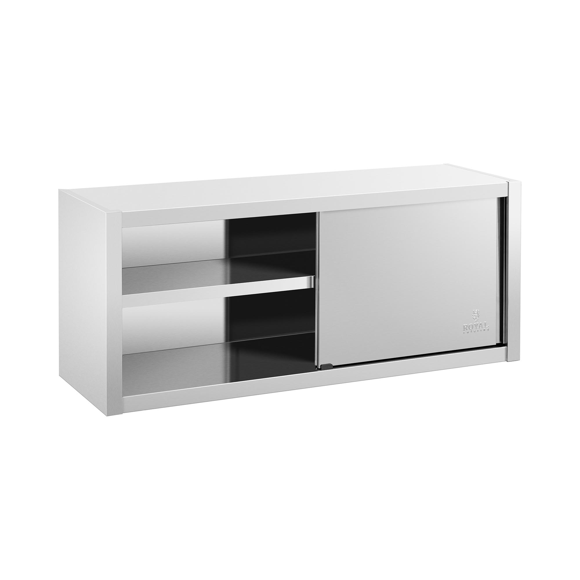 Royal Catering Edelstahl Hängeschrank - 140 x 45 cm RCSSWC-140X45-S