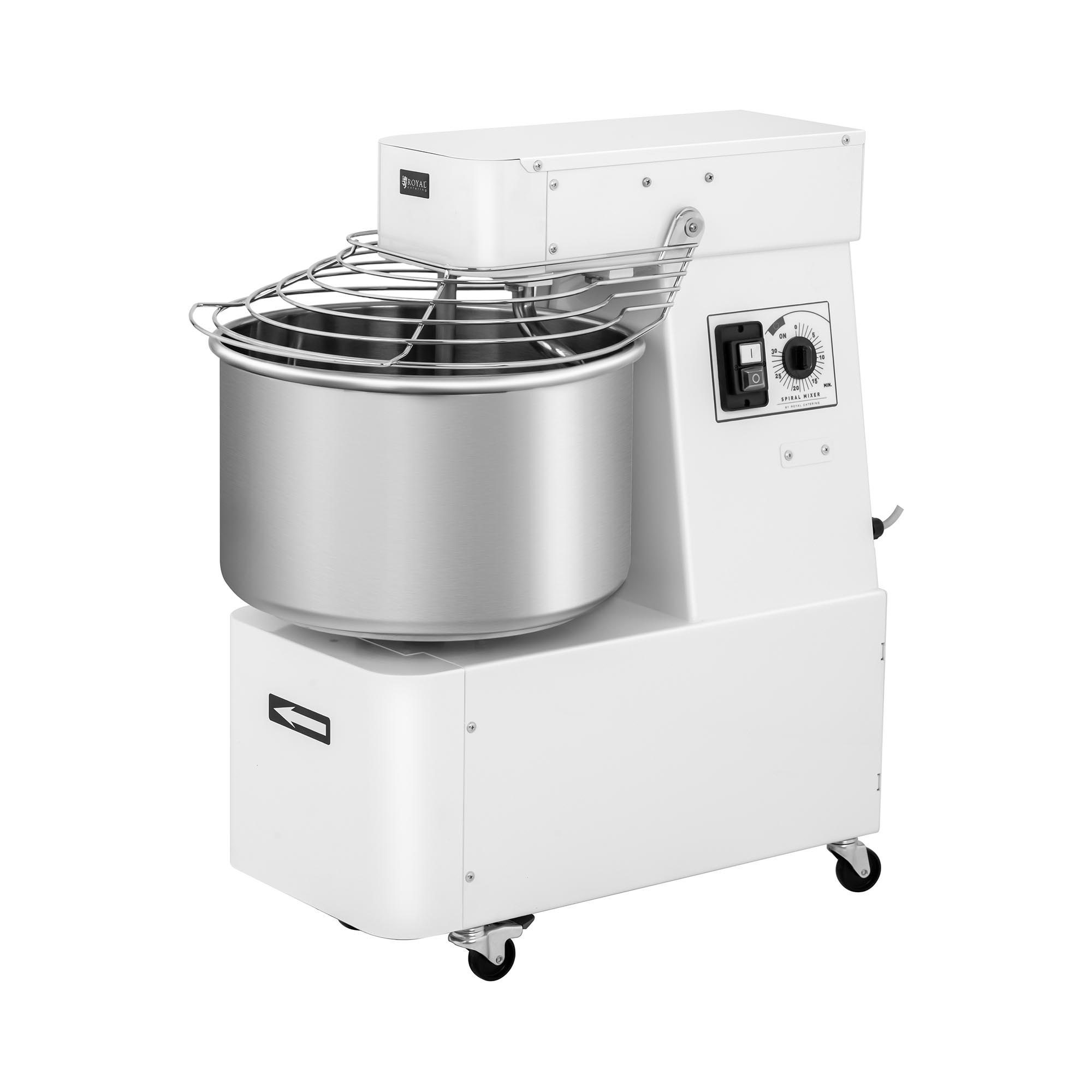 Deegmachine - 32 L - 88 kg / h - 1,100 W - vaste kop en kom