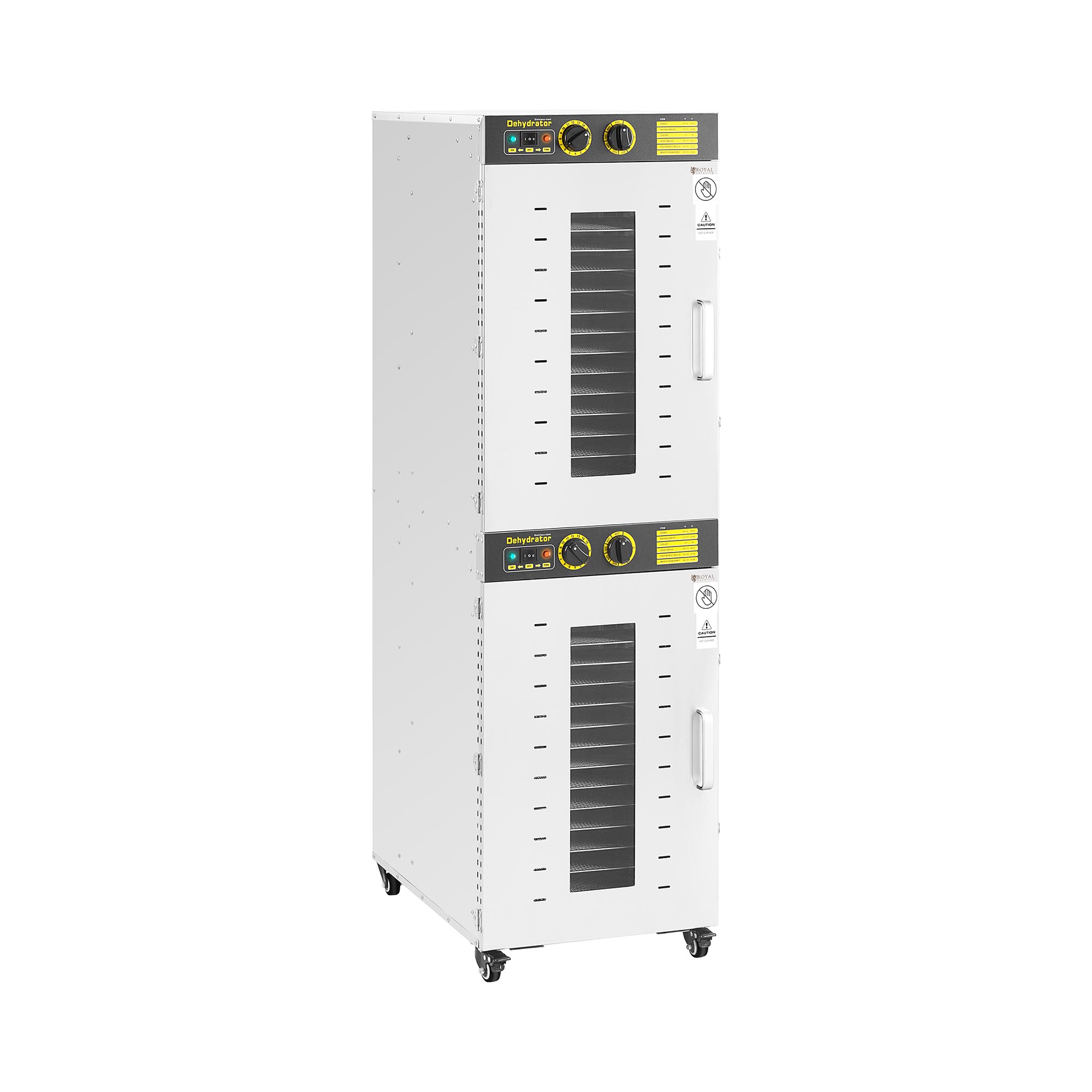 Dörrautomat - 3.150 W - Royal Catering - 32 Etagen - 2 Kammern RCDA-220S