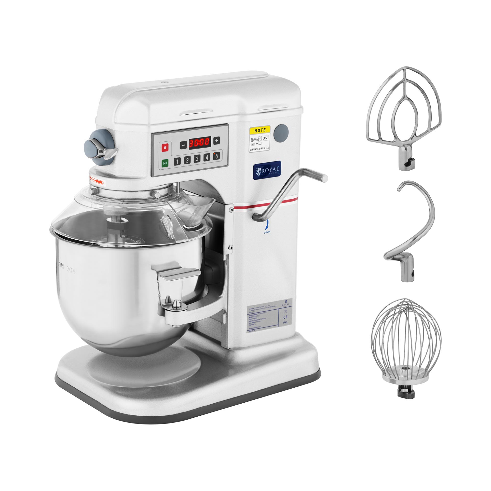 Dagasztógép - 650 W - Royal Catering - tartozékokkal kombinálható