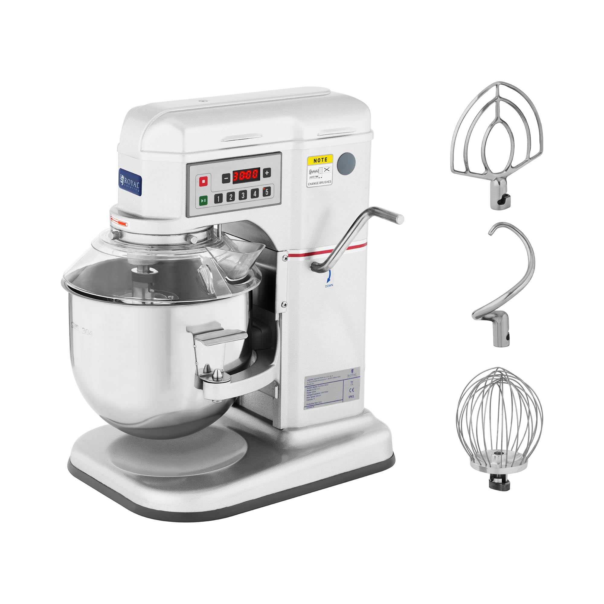Dagasztógép - 650 W - Royal Catering - 230–580 fordulat/perc
