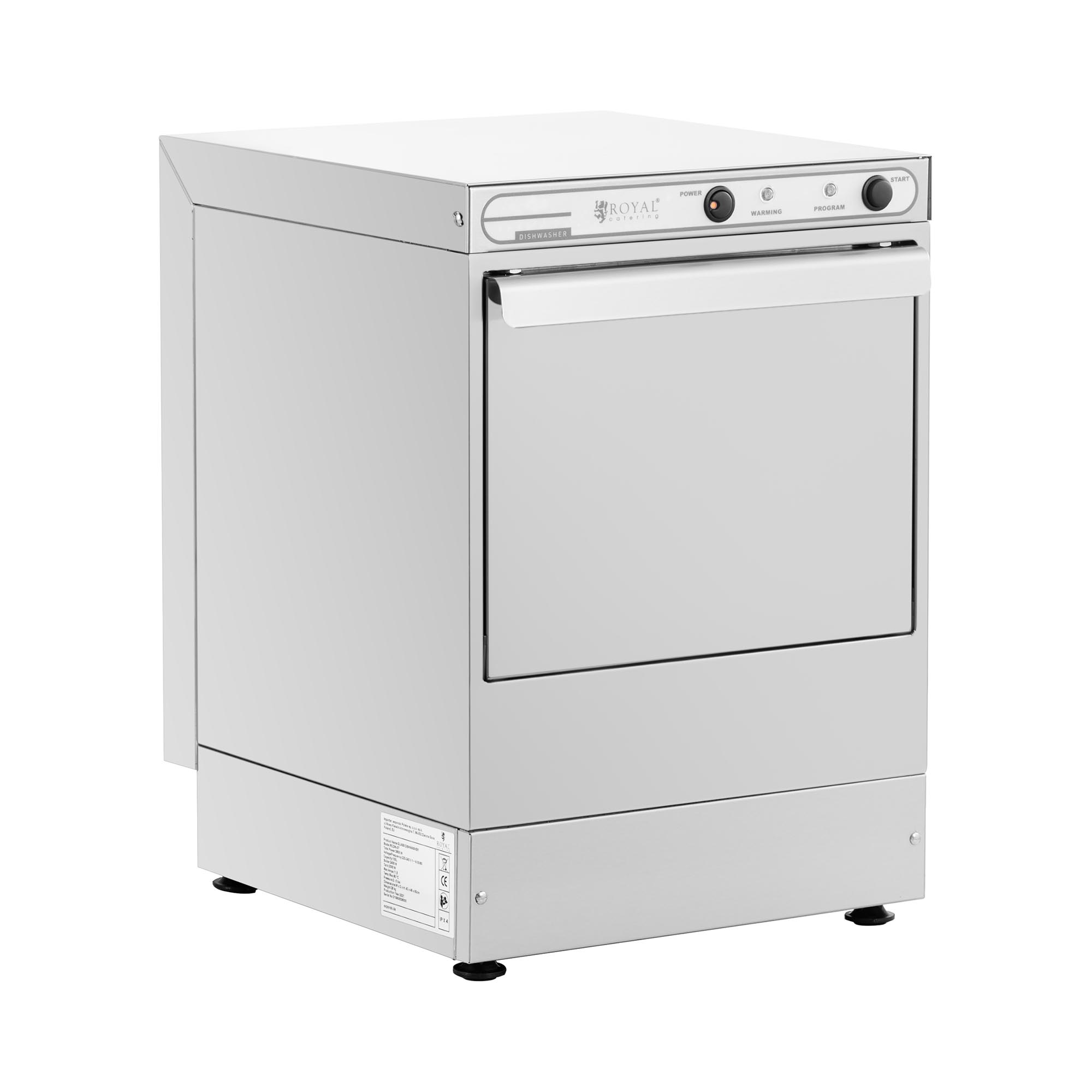 Geschirrspüler - 2600 W - Royal Catering - Standgeschirrspüler RCDW-07