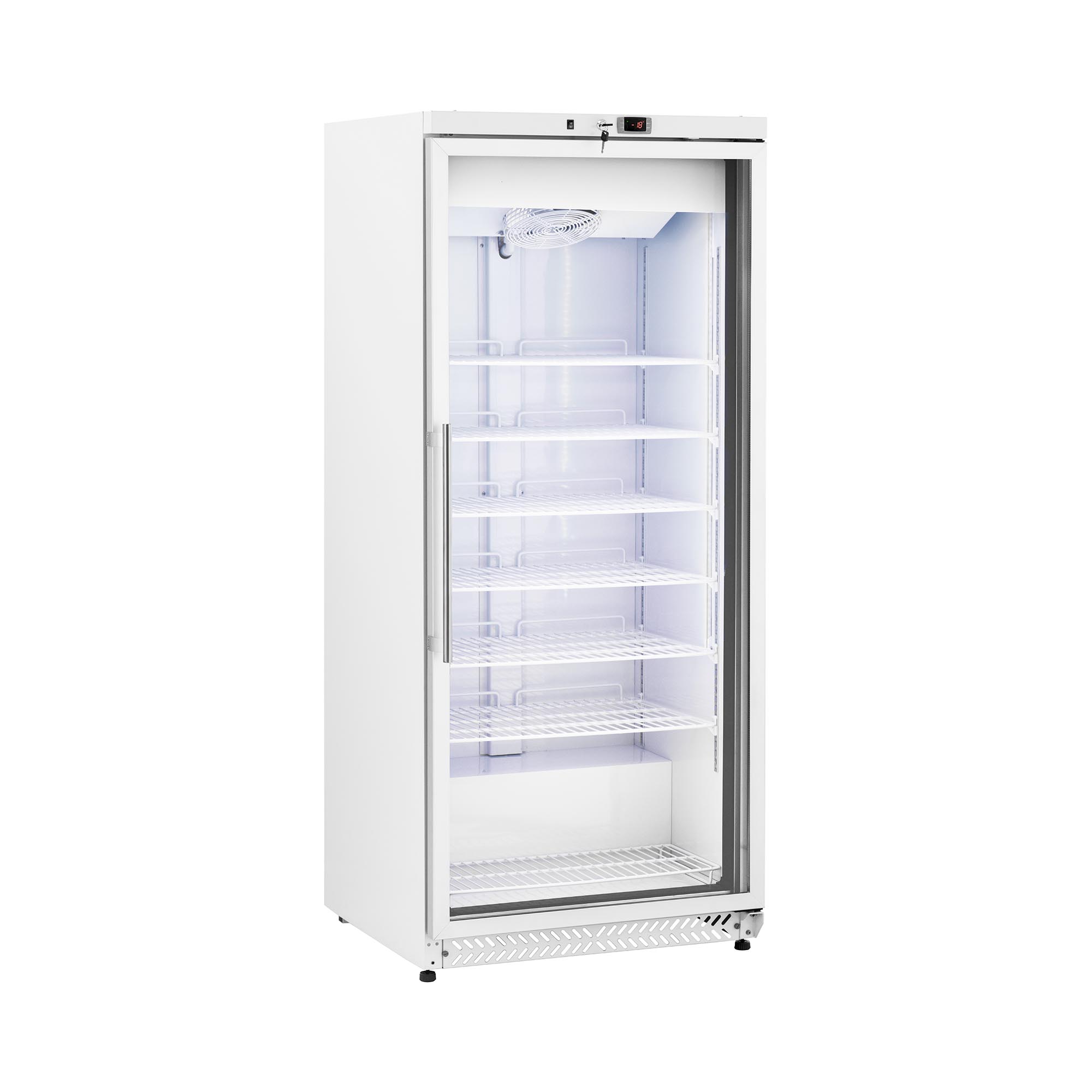 Gefrierschrank - 580 L - Royal Catering - Glastür - Silbern - Kältemittel R290 RCLK-F590GB