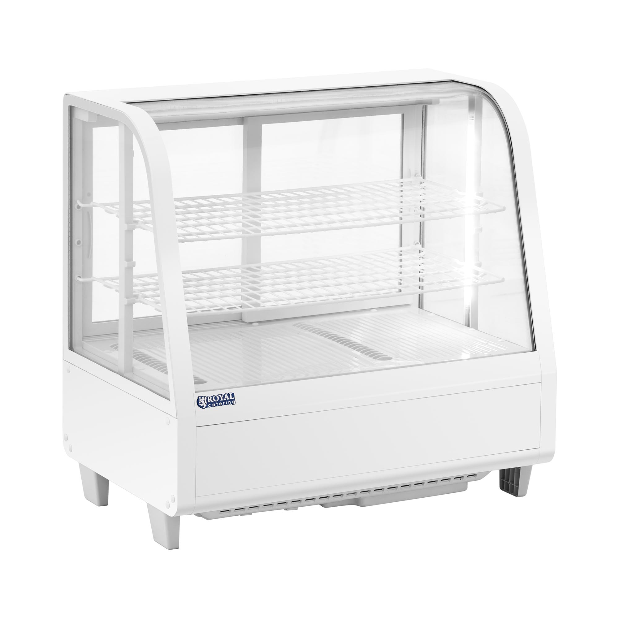 Koelvitrine - 100 L - Royal Catering - 3 niveaus - wit