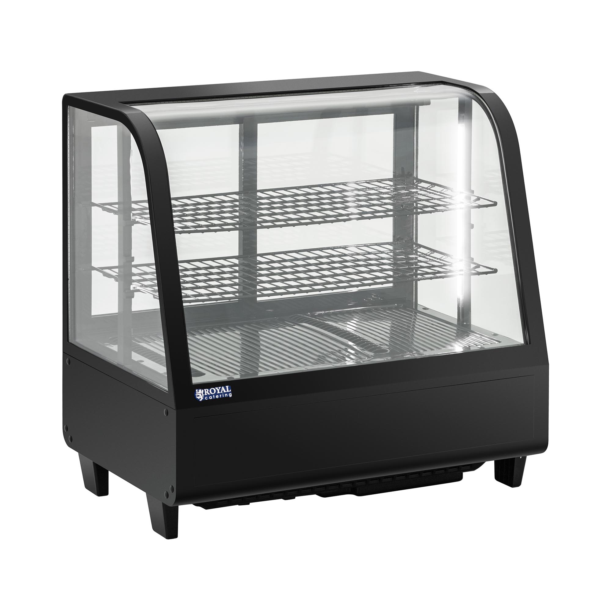 Koelvitrine - 100 L - Royal Catering - 3 niveaus - zwart