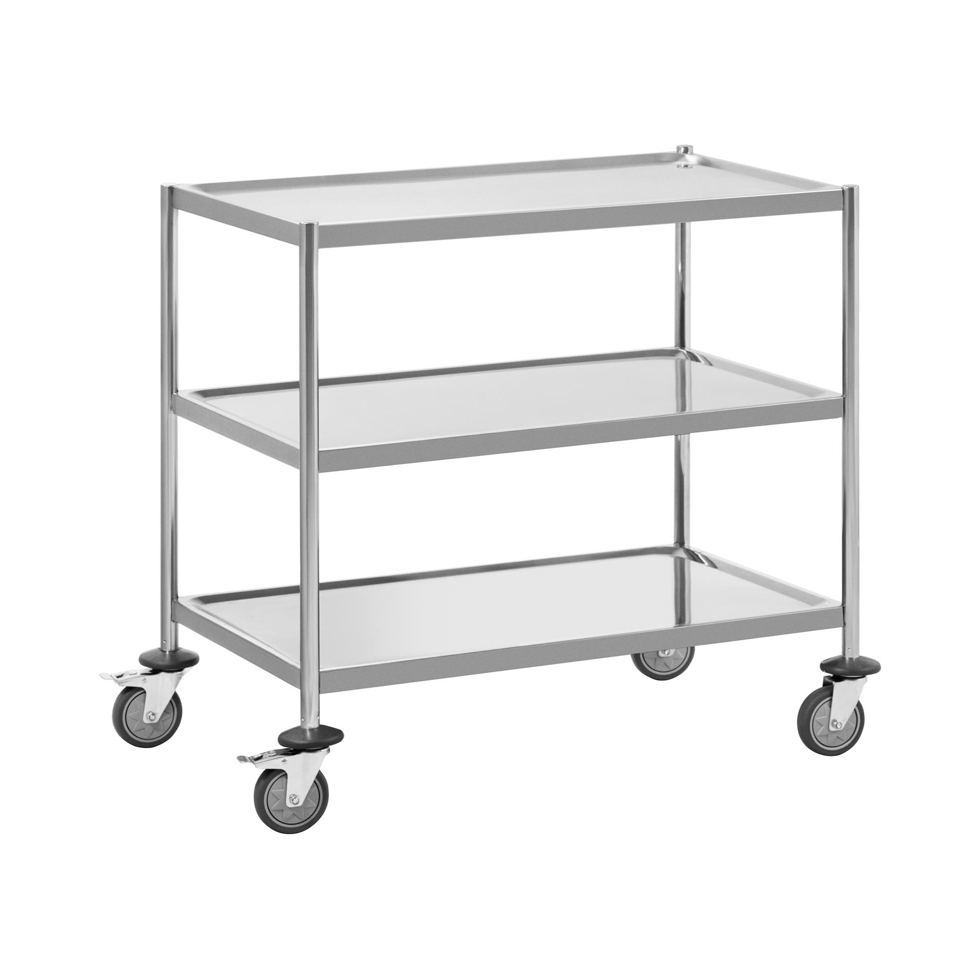 Servierwagen - Edelstahl - 3 Borde - Ablagen: 82 x 50 cm - 300 kg - Royal Catering RC_SSTWH_01