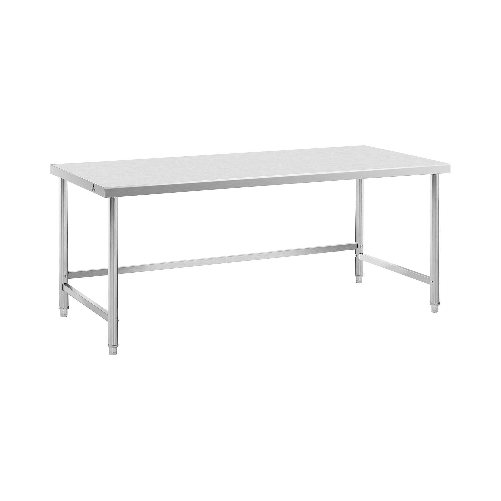 Edelstahl-Arbeitstisch - ECO - 200 x 90 cm - 100 kg - Royal Catering RCAT-200/90-PS