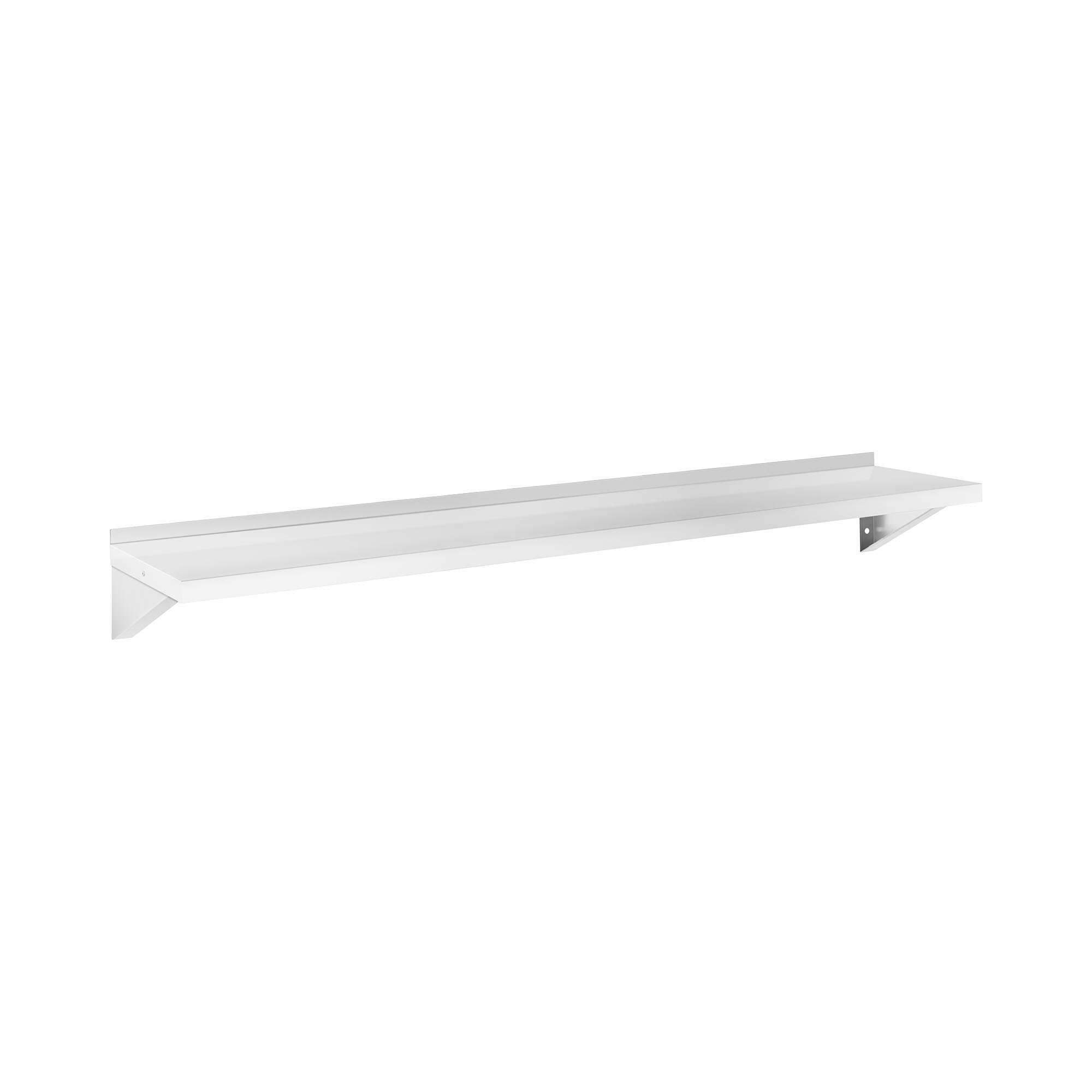 Wandplank - RVS - 180x40 cm - tot 80 kg - Royal Catering