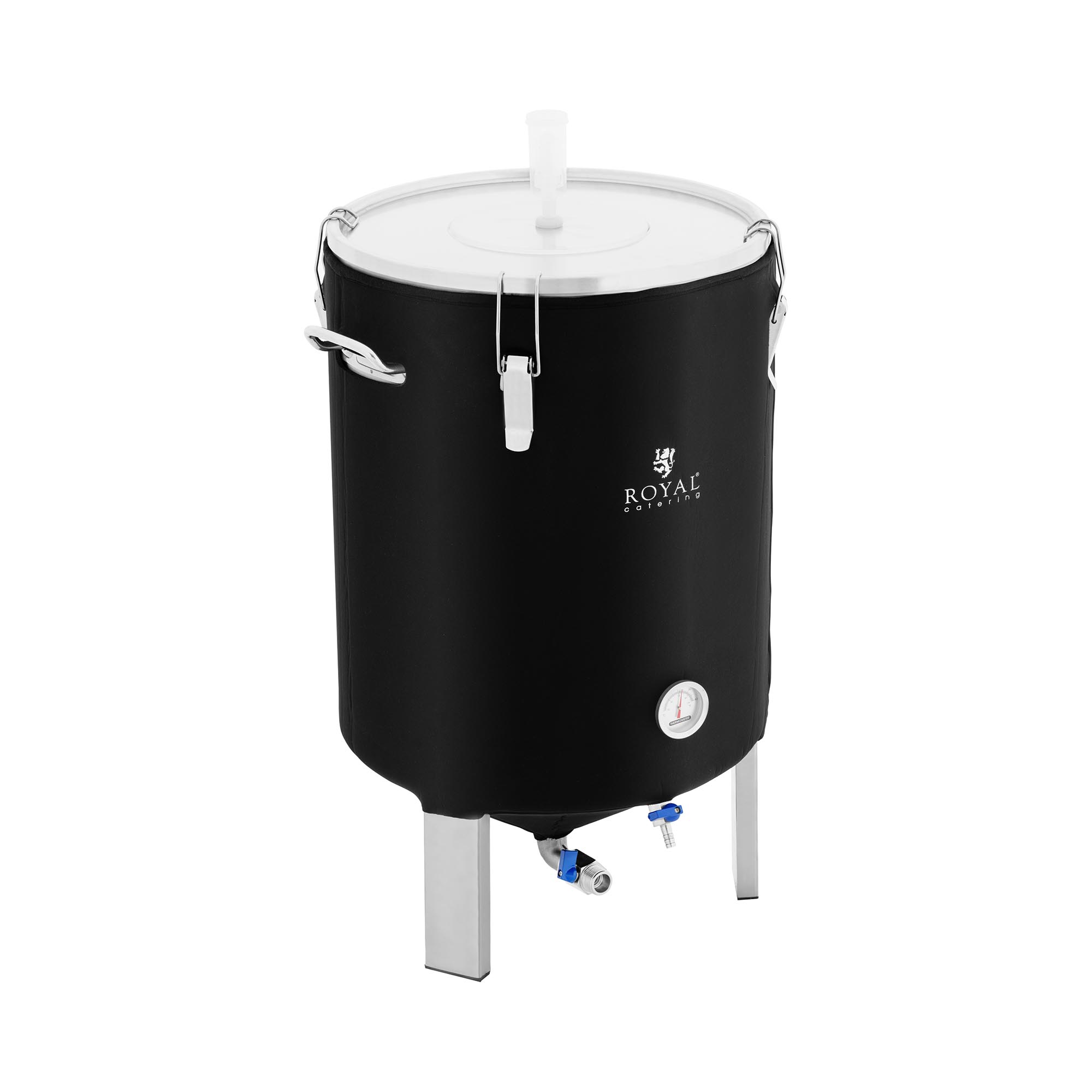 Fermentatieketel - 60 L - 0 - 40 °C - roestvrij staal - met isolatiemantel