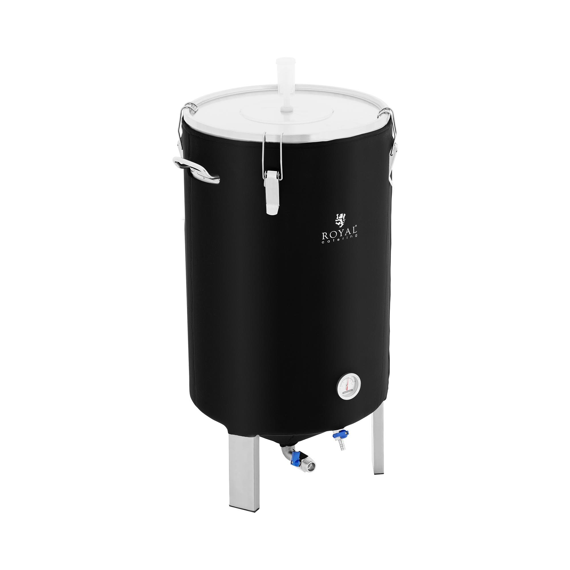 Fermentatieketel - 70 L - 0 - 40 °C - roestvrij staal - met isolatiemantel