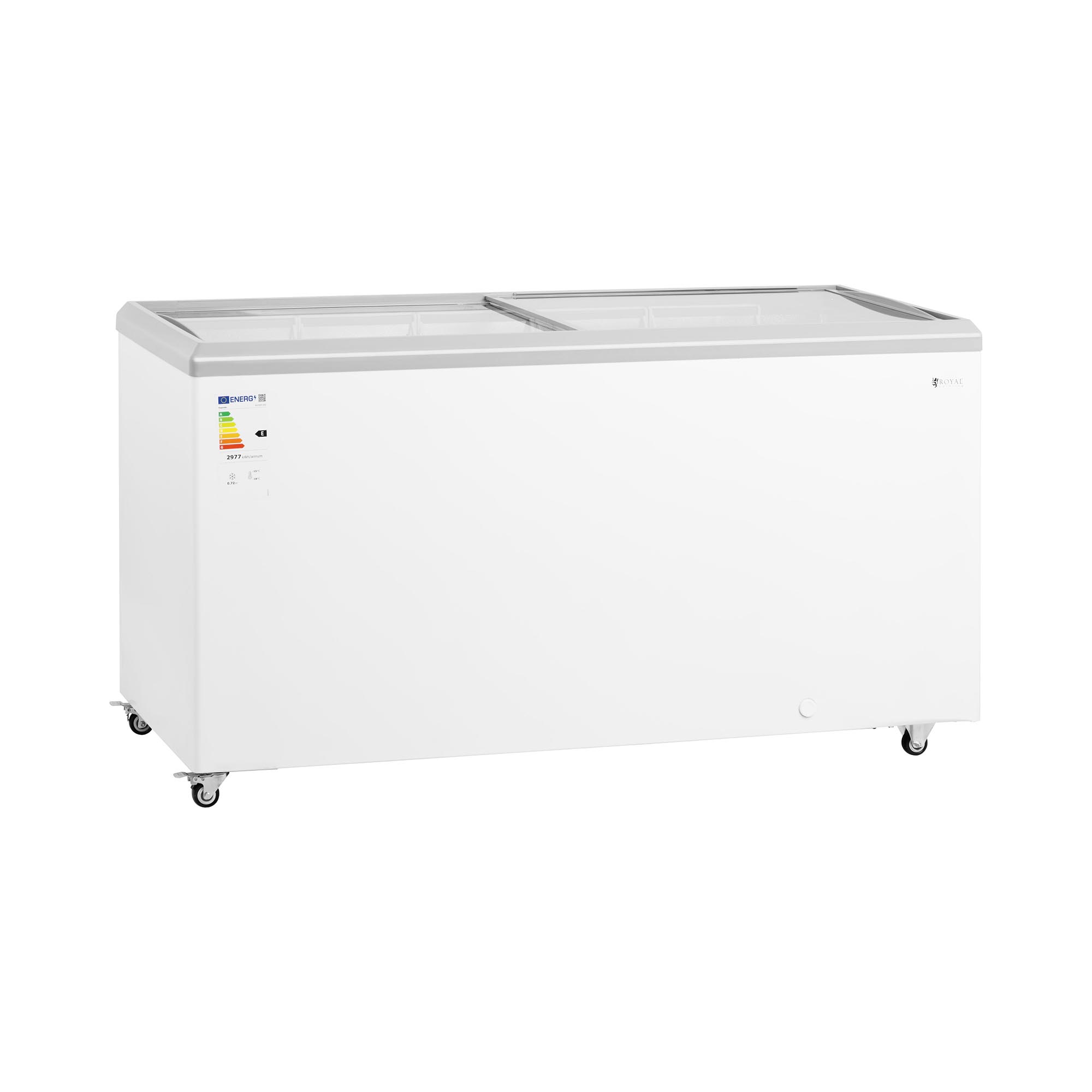 Gefriertruhe - 450 L - Glastüren - abschließbar - Royal Catering RCFGDF-450