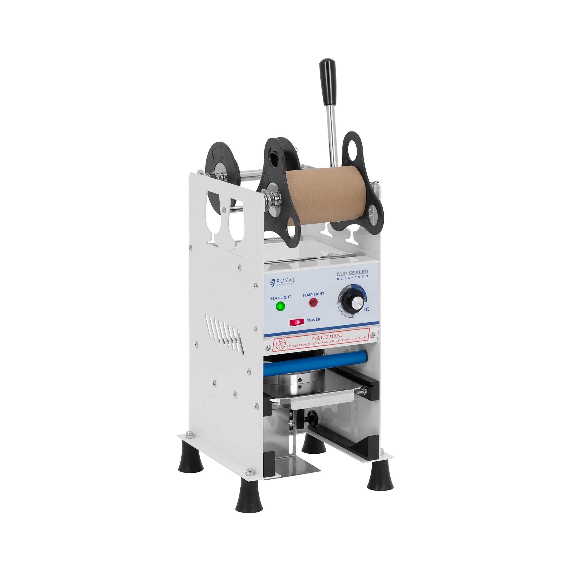 Handmatige bekersluitmachine - 500 bekers/u - Ø 95/90 mm - hoogte max. 180 mm - Royal Catering